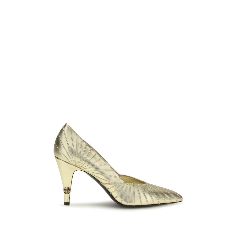 Versace Gold 'Slip-On' Mini Pumps