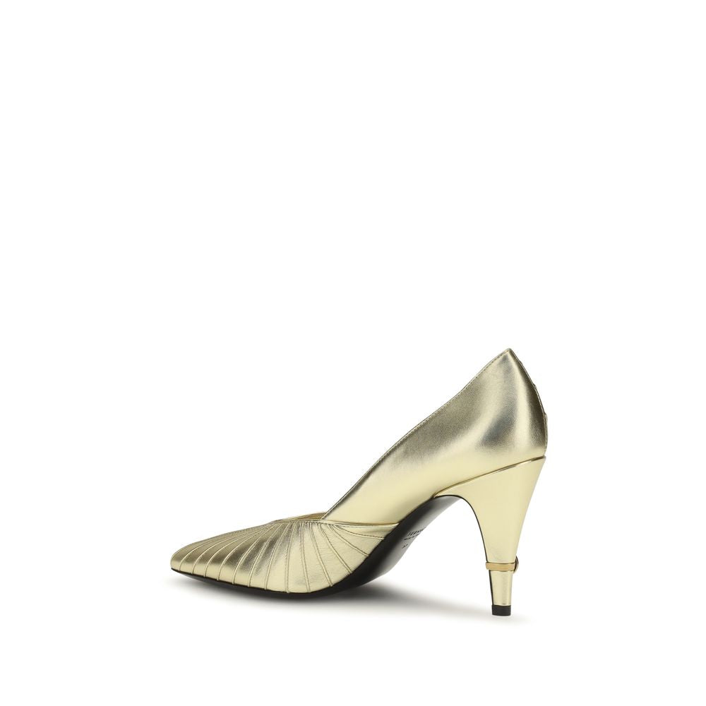 Versace Gold 'Slip-On' Mini Pumps