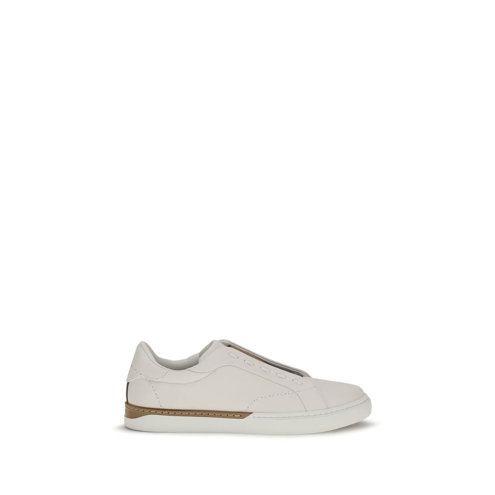 Fendi White 'Slip-On' 'City' Sneakers weiss