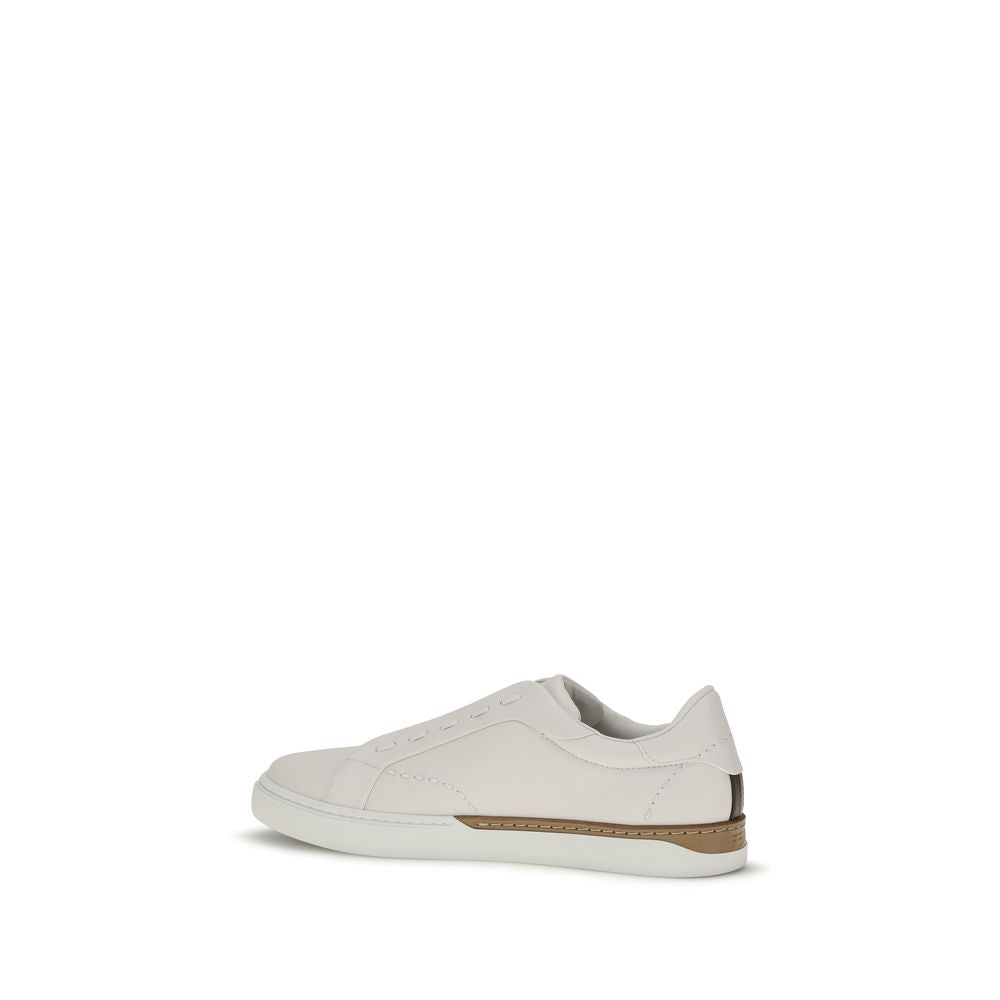 Fendi White 'Slip-On' 'City' Sneakers weiss