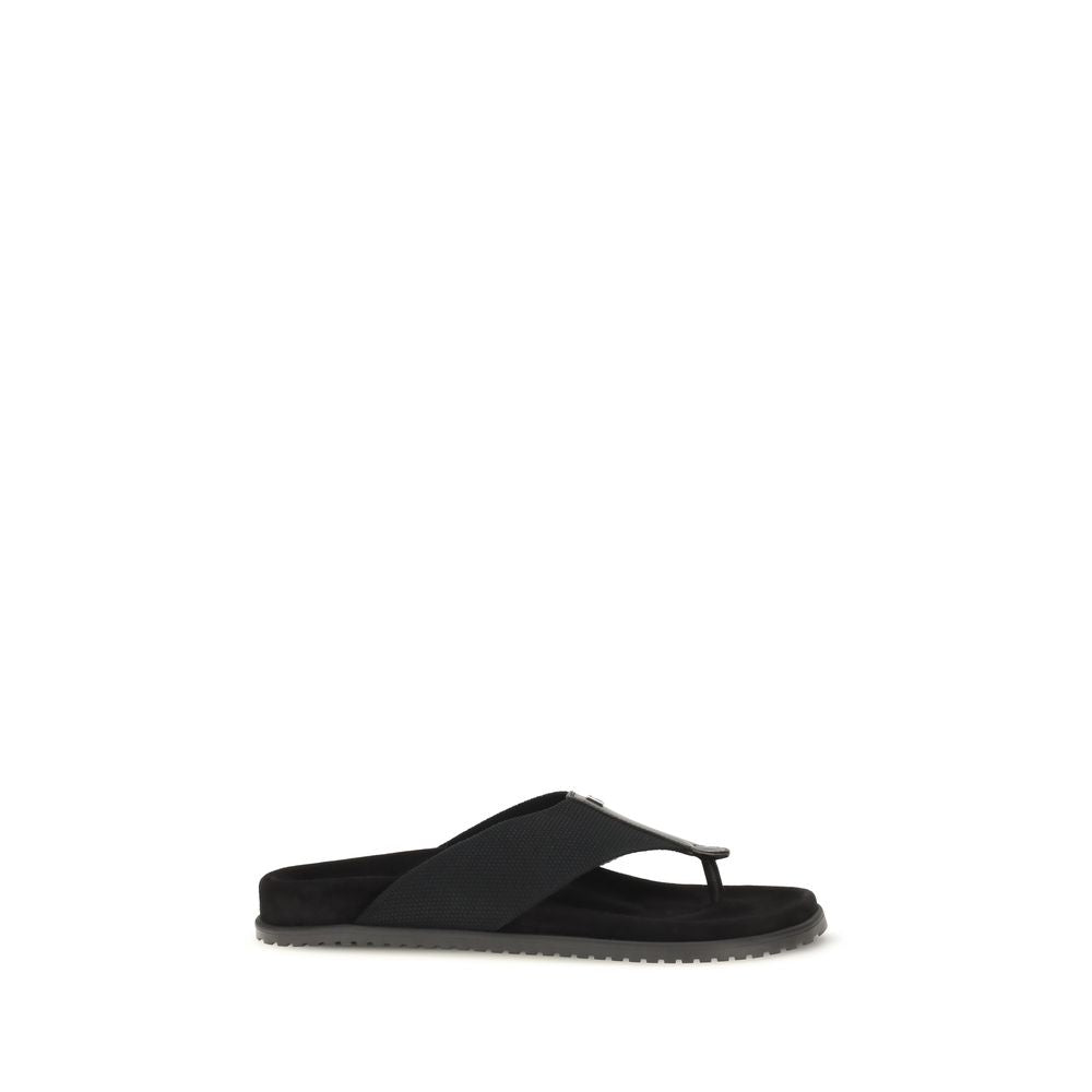 Dolce & Gabbana Black 'Eva' Sandals schwarz