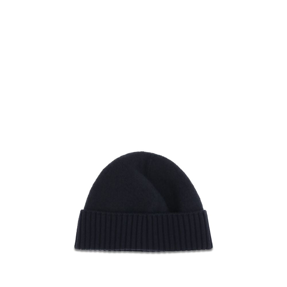 Dolce & Gabbana Black Wool Beanie schwarz
