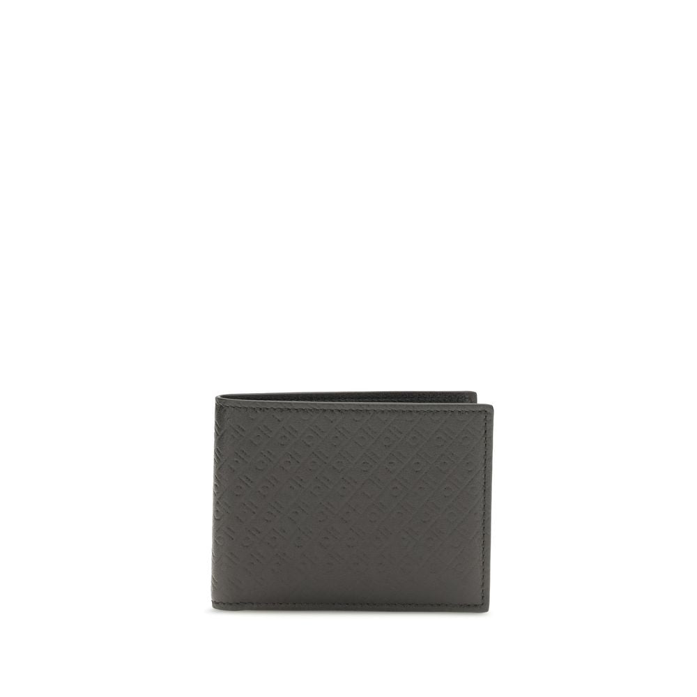Ferragamo Black Leather Wallet schwarz