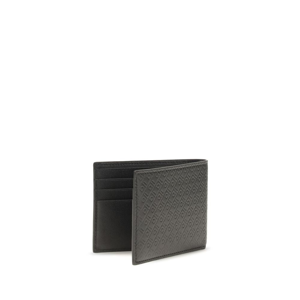 Ferragamo Black Leather Wallet schwarz