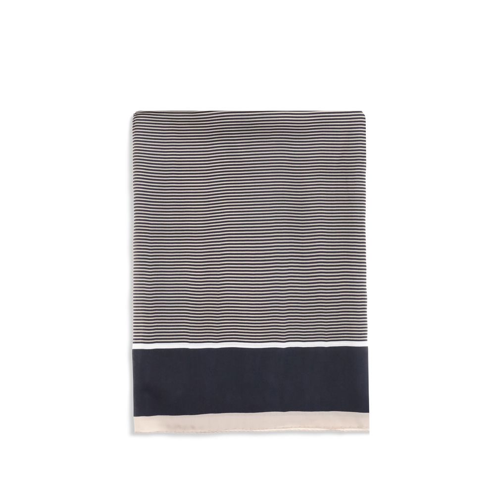 Saint Laurent Blue Silk Scarf blau