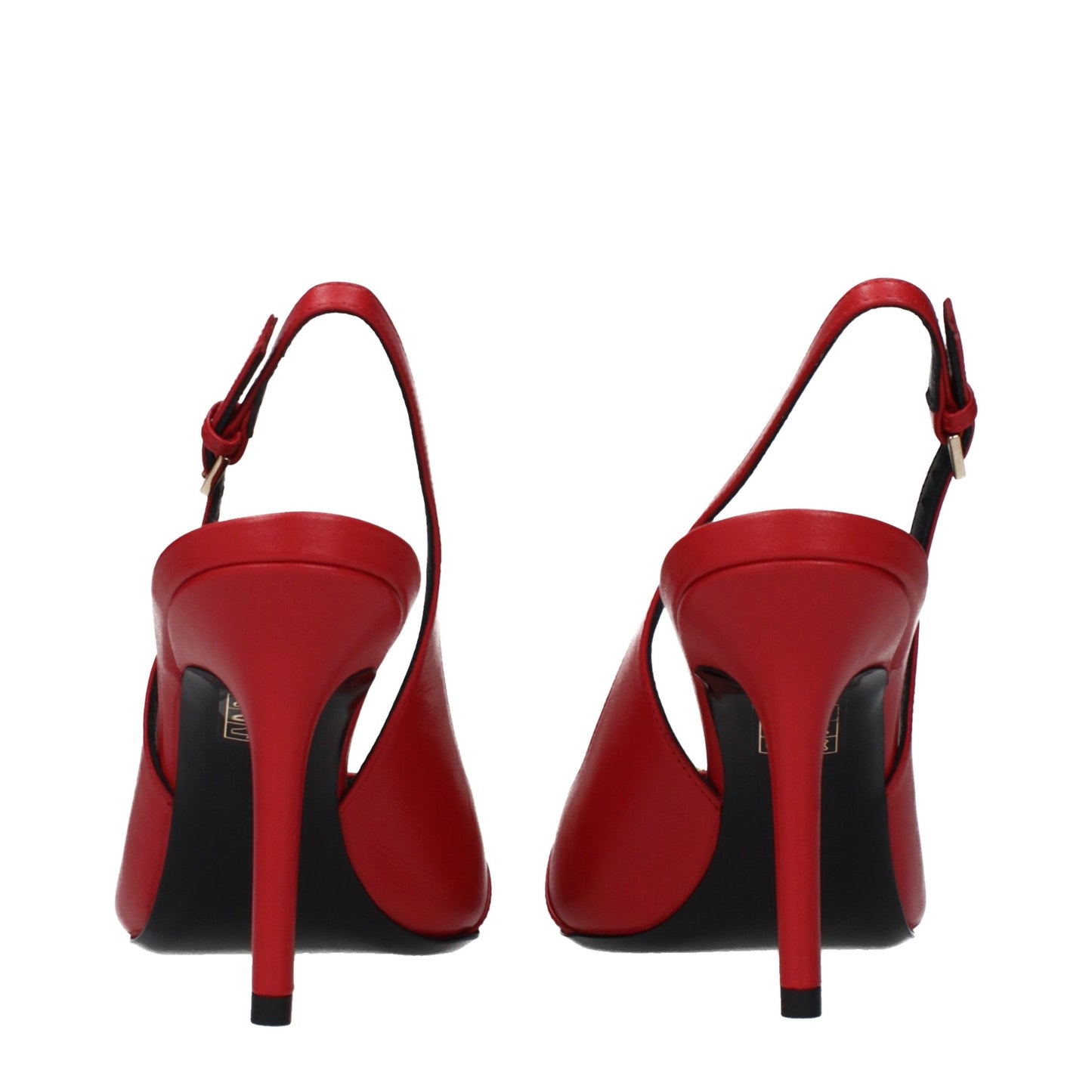 Versace Red Leather High Heel Pumps Curated Luxury Accessories by Orvyn