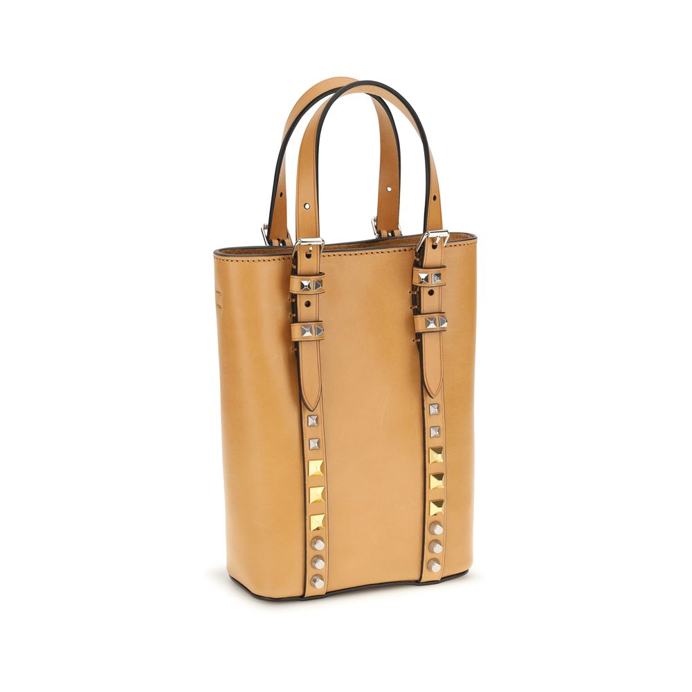Valentino Garavani Beige 'Rockstud' Mini Shoulder Bag