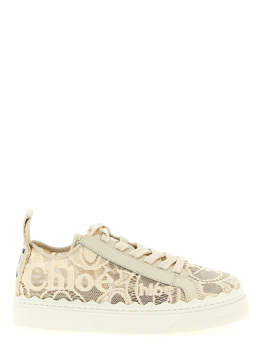 Chloé Beige 'Lauren' Sneakers