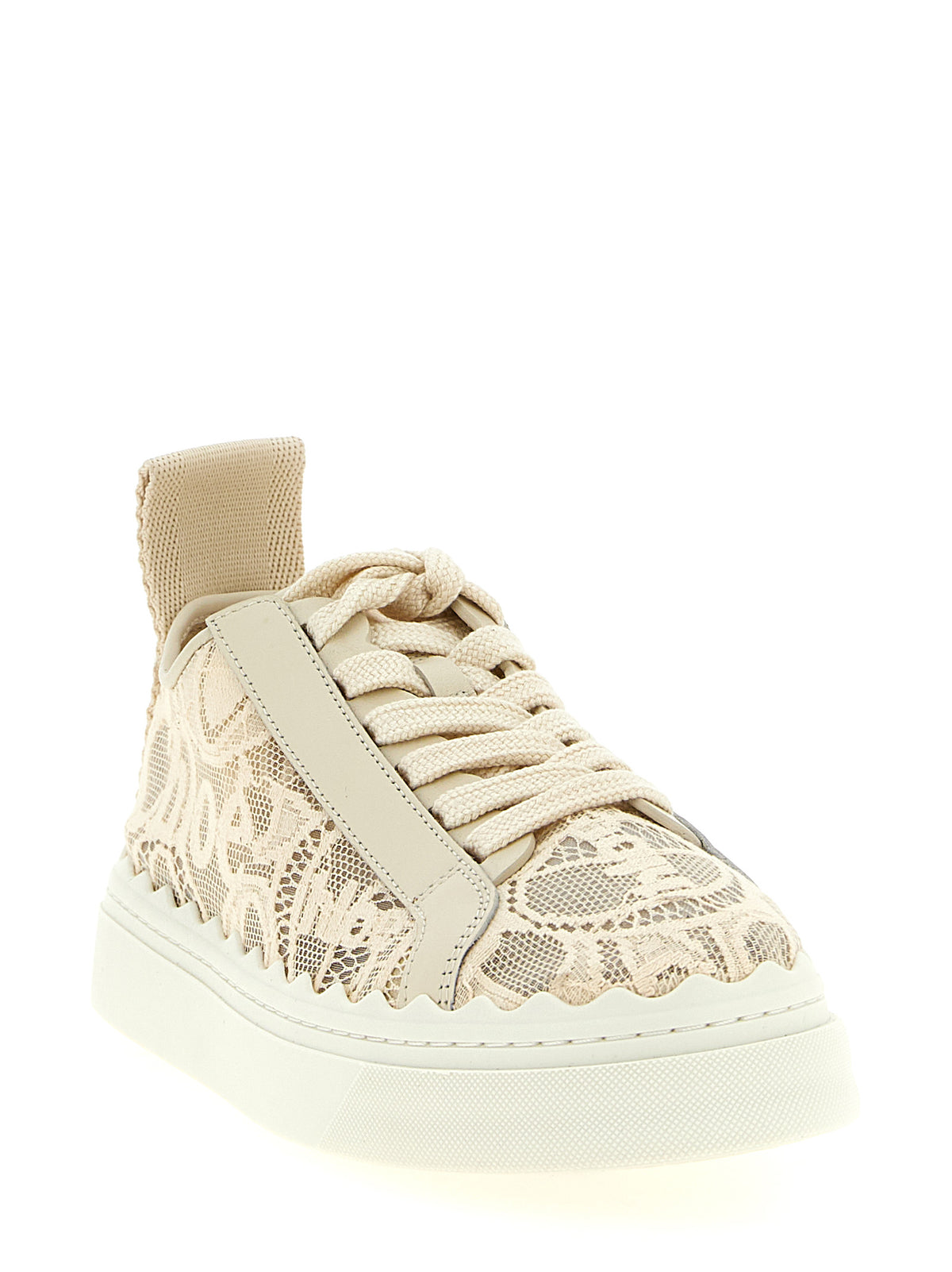 Chloé Beige 'Lauren' Sneakers