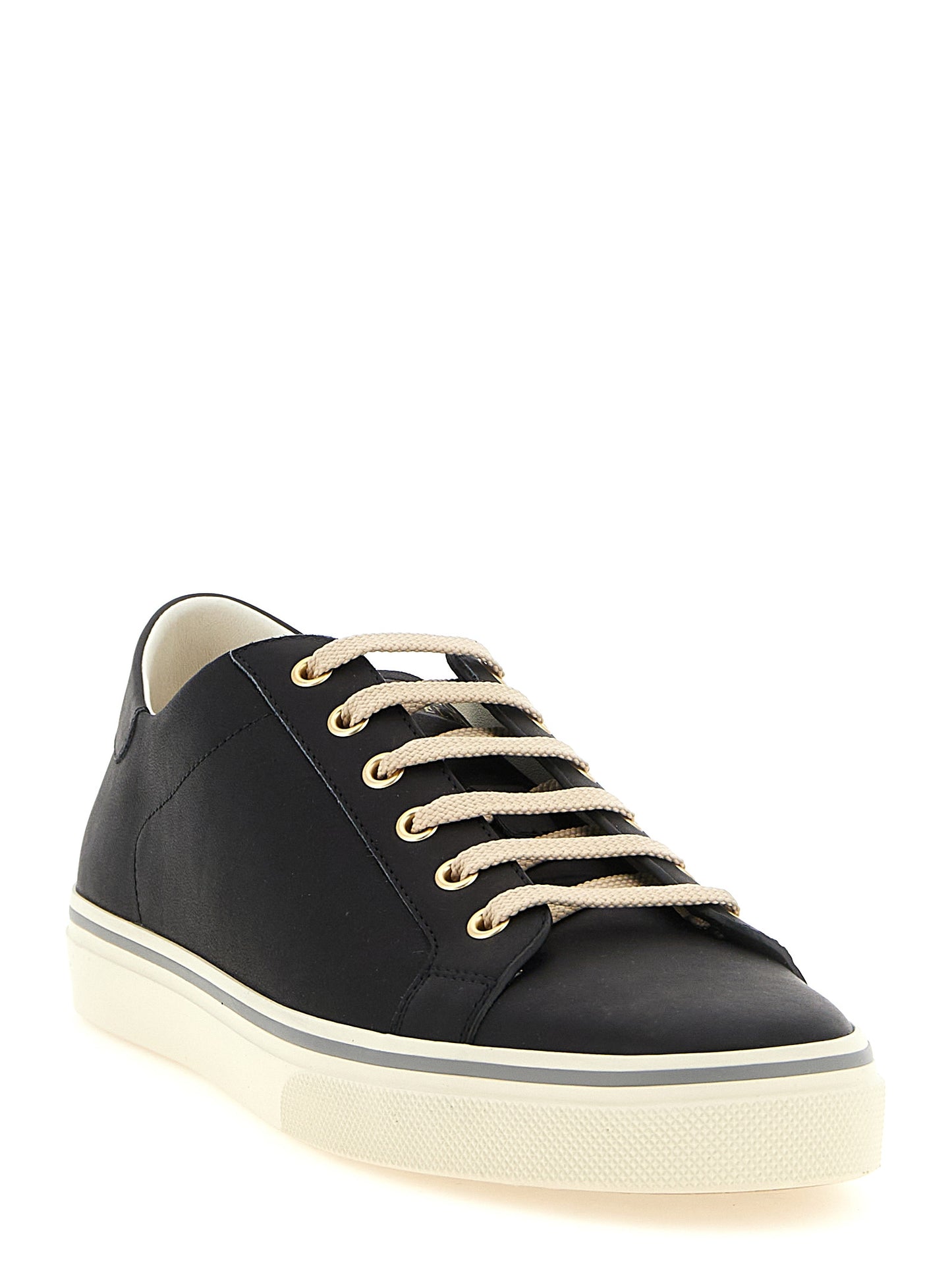 Brunello Cucinelli Black 'Low Top' Sneakers schwarz