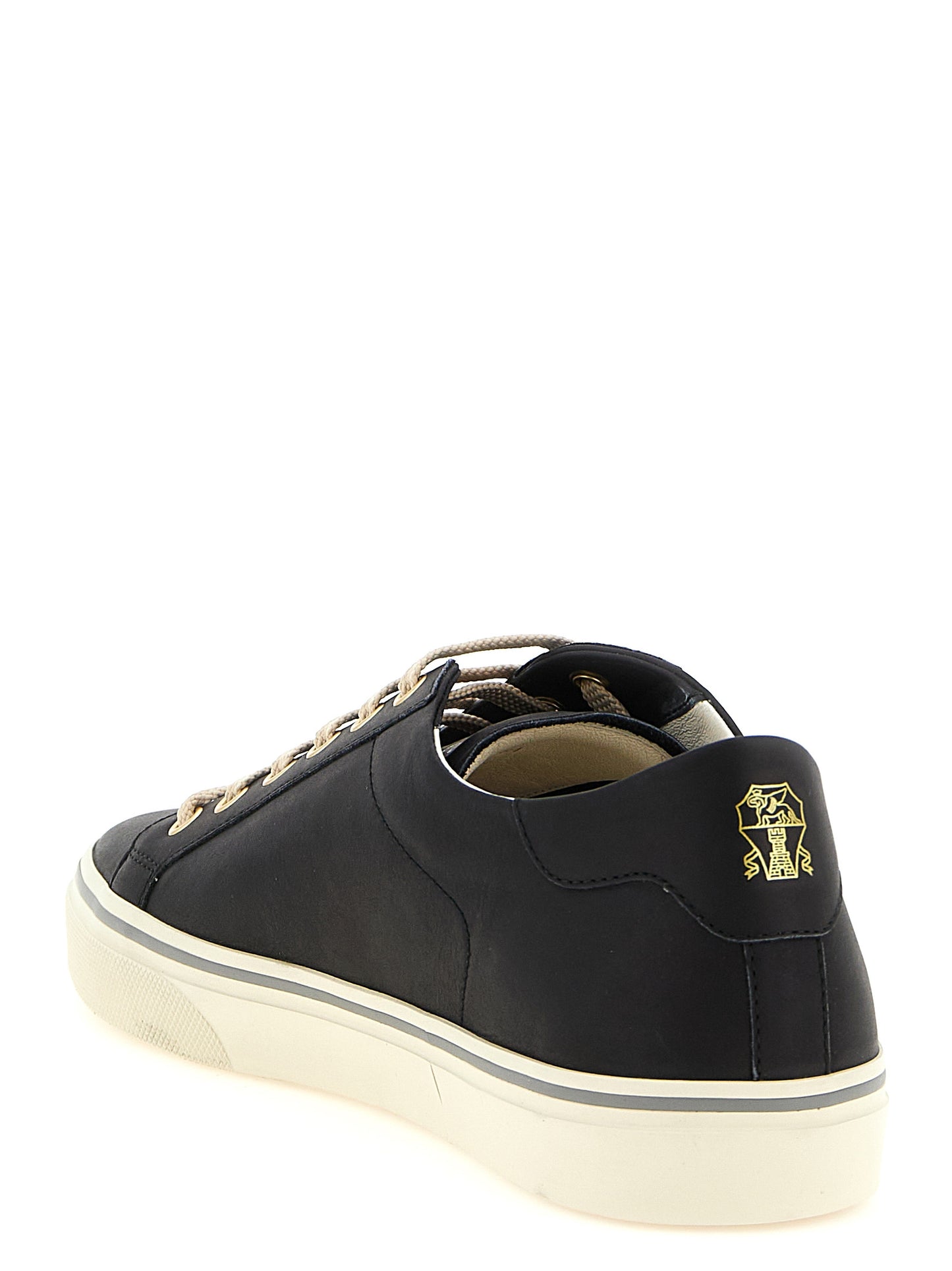 Brunello Cucinelli Black 'Low Top' Sneakers schwarz