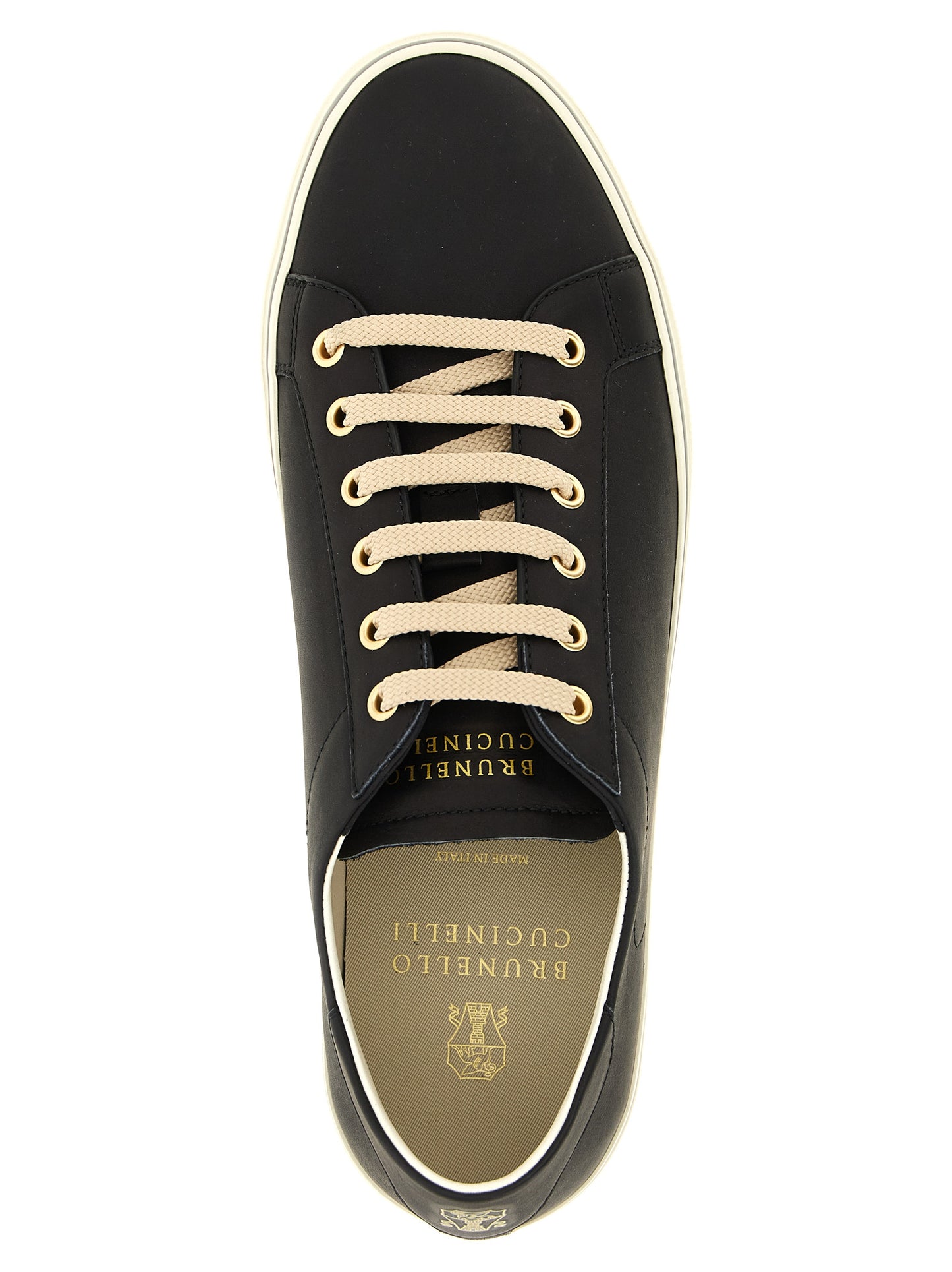 Brunello Cucinelli Black 'Low Top' Sneakers schwarz