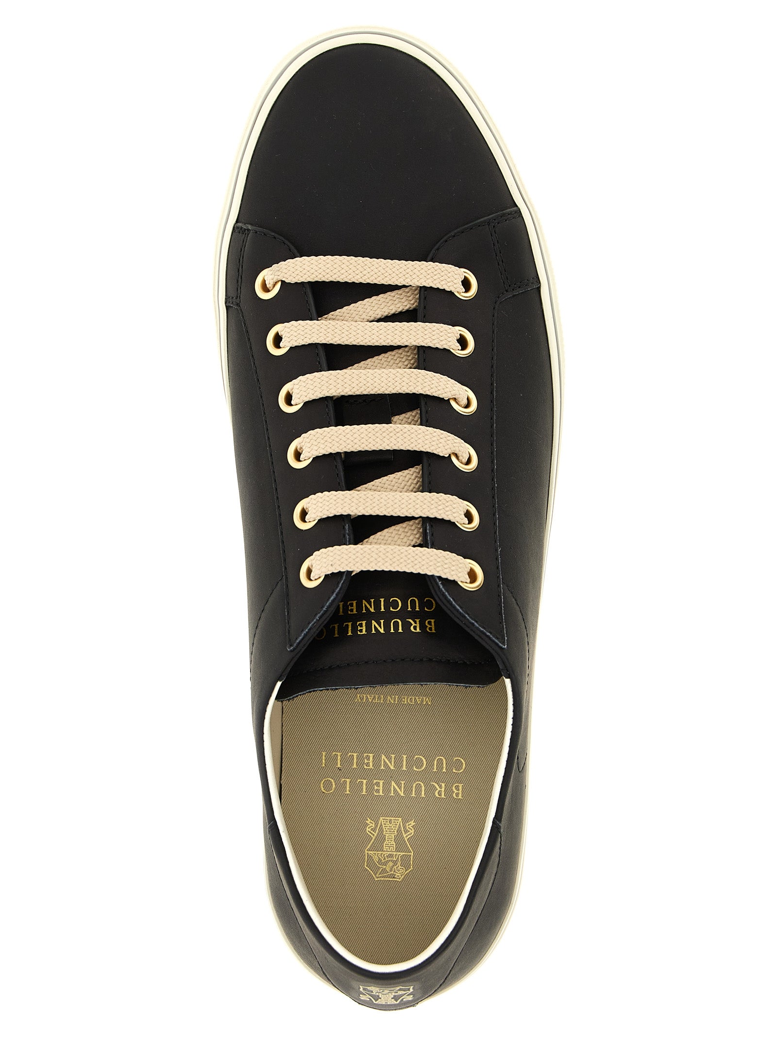 Brunello Cucinelli Black 'Low Top' Sneakers schwarz