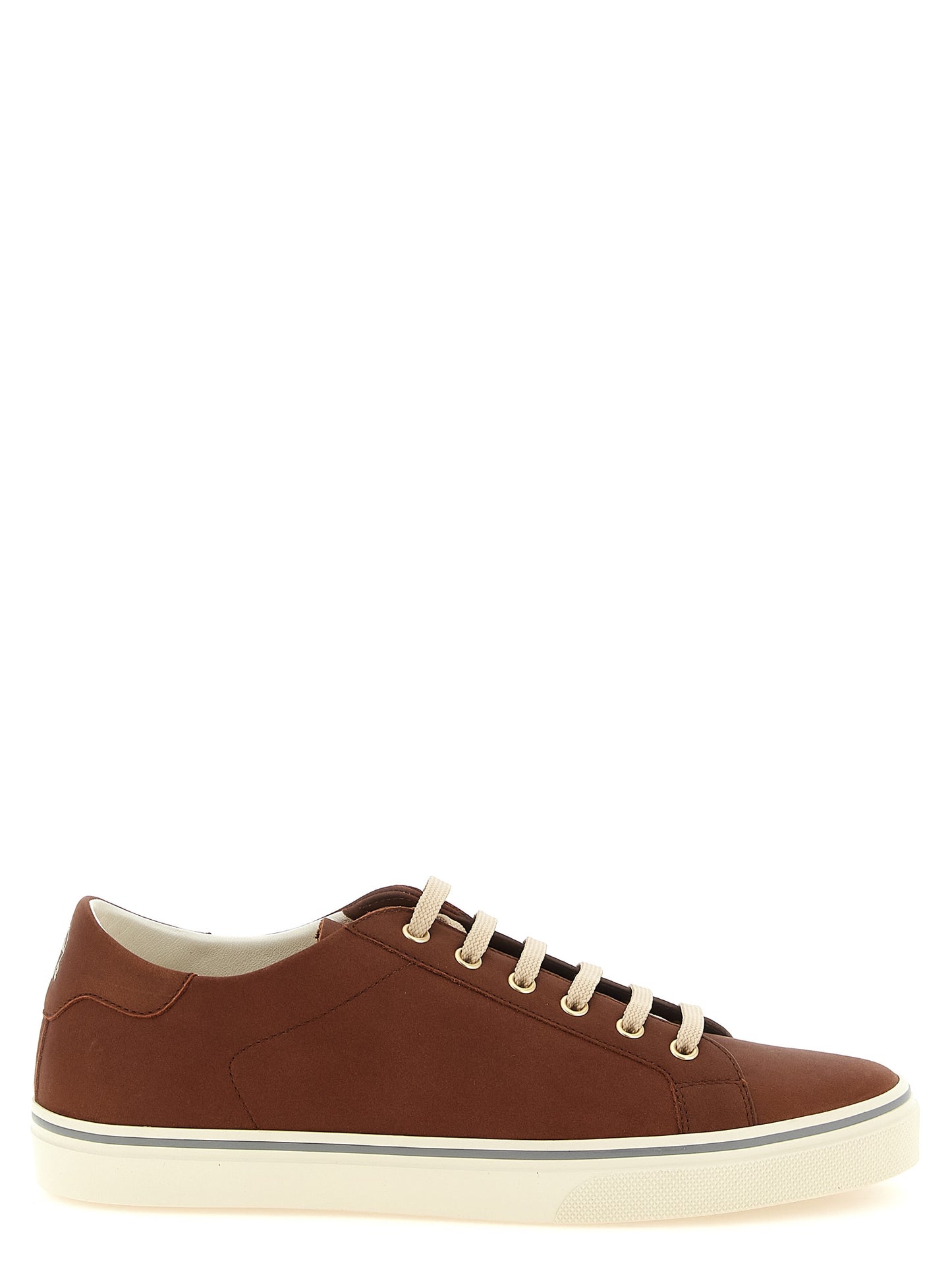 Brunello Cucinelli Brown 'Low Top' Mini Sneakers braun