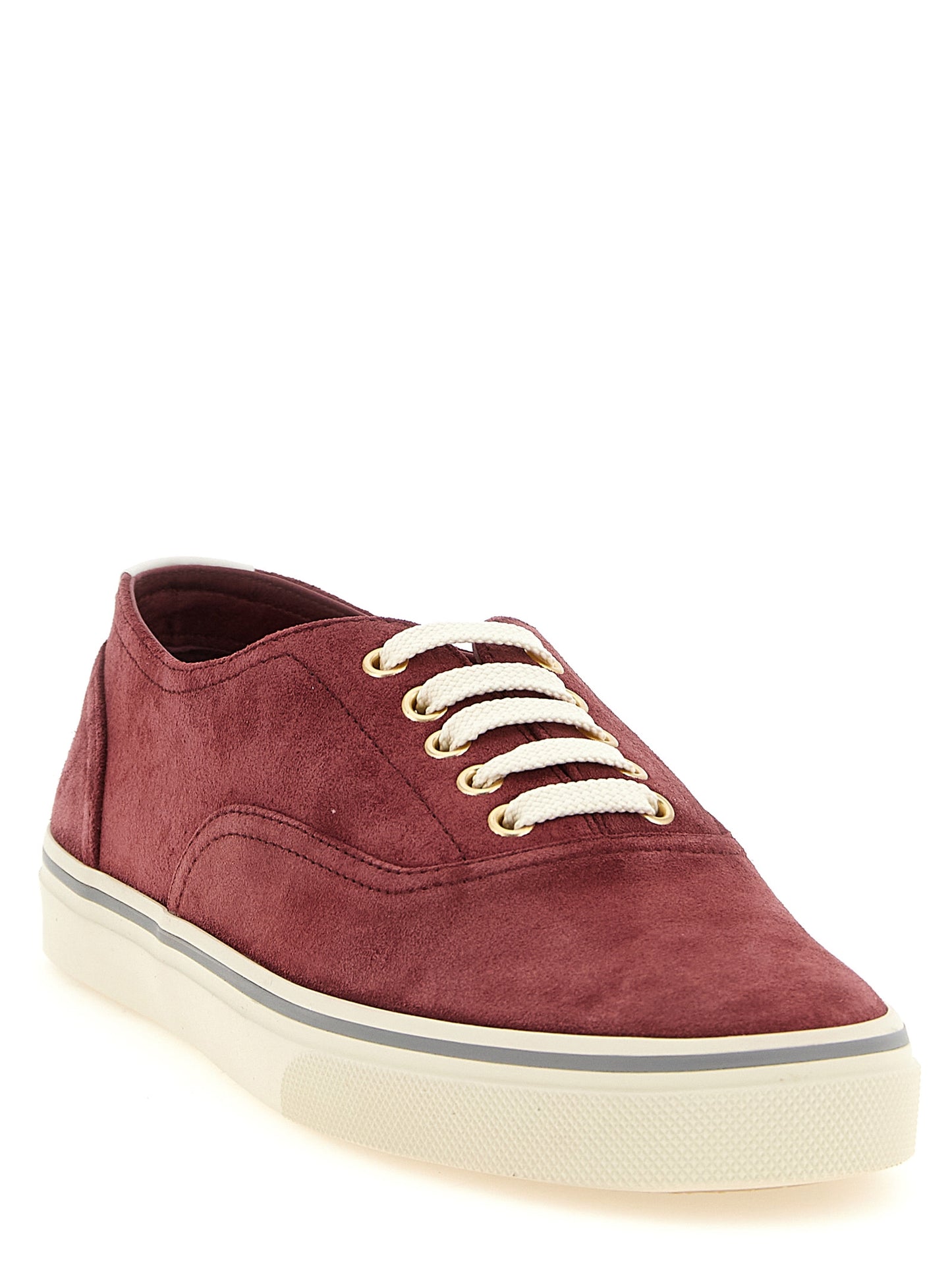 Brunello Cucinelli Bordeaux 'Low Top' Sneakers