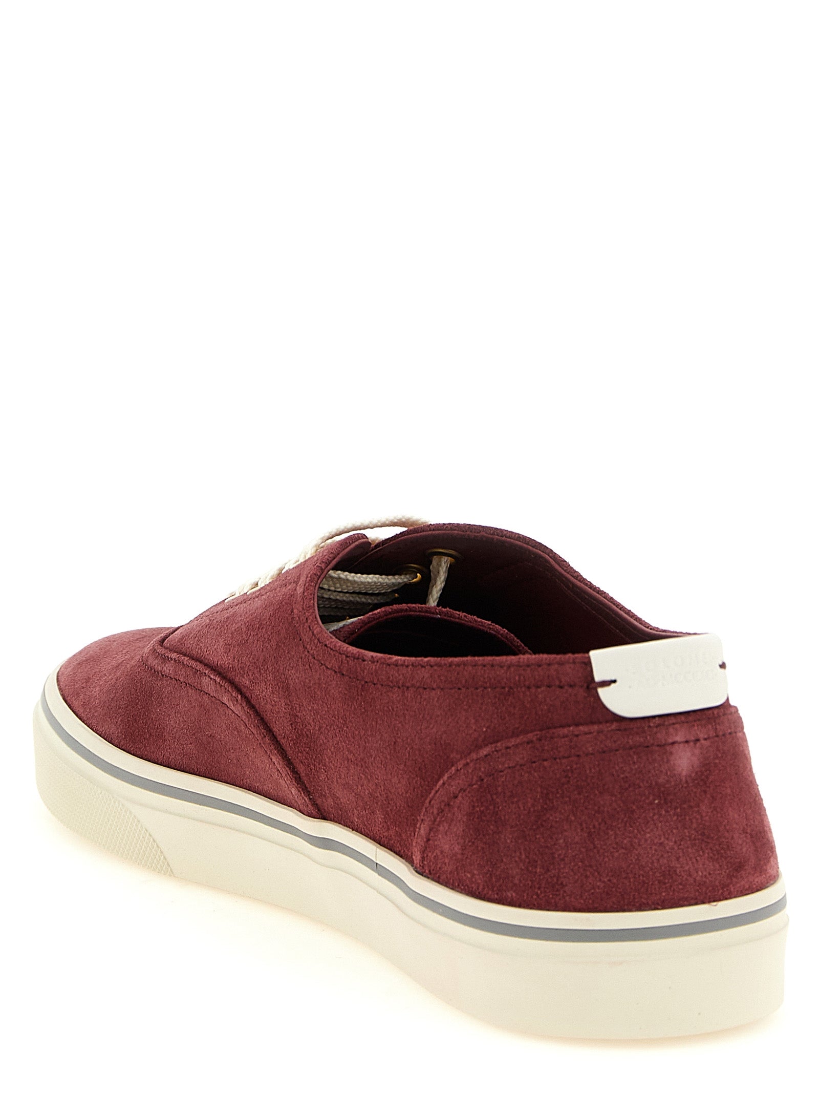 Brunello Cucinelli Bordeaux 'Low Top' Sneakers