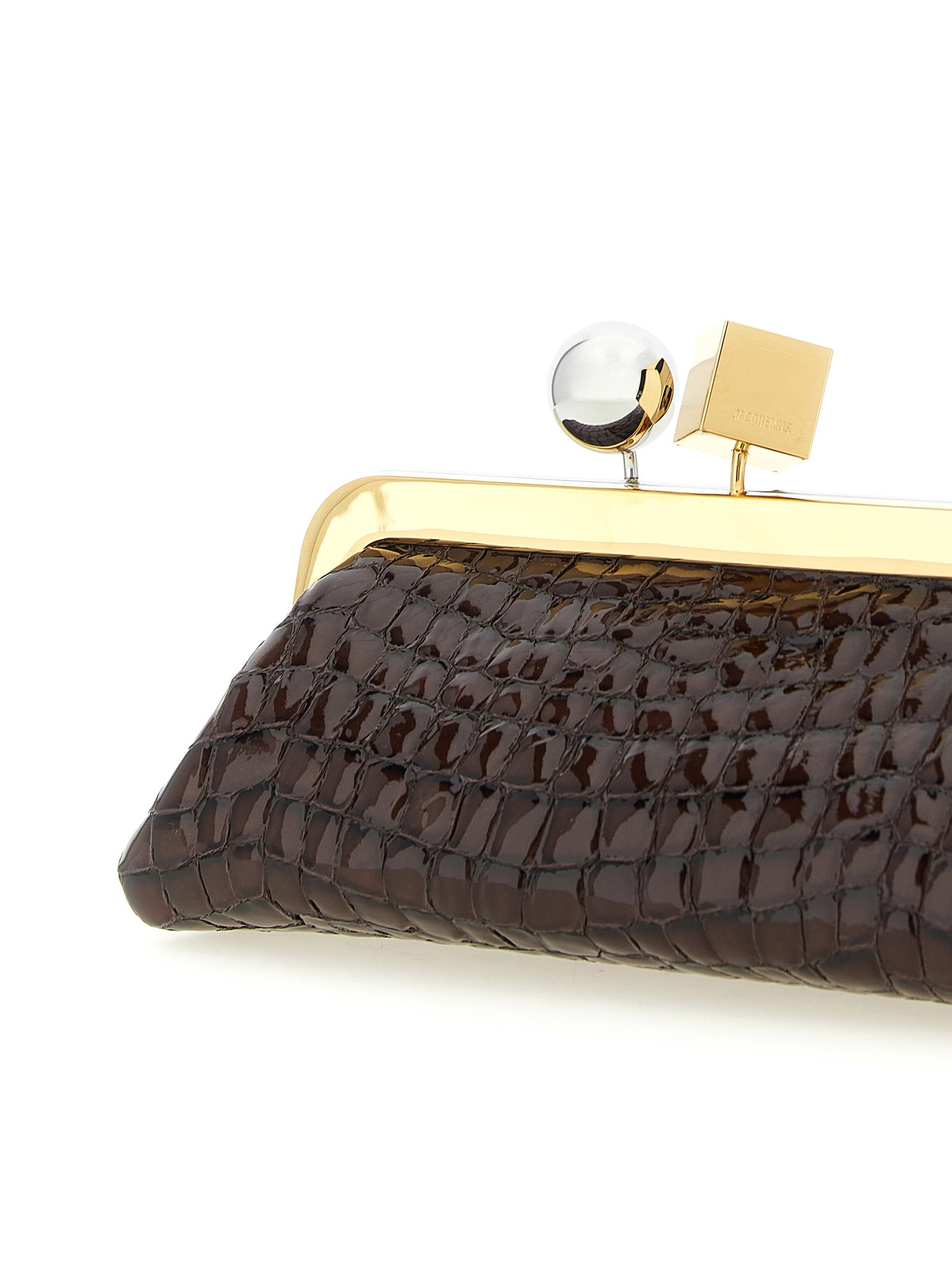 Jacquemus Brown 'La Pochette Salon' Clutch braun
