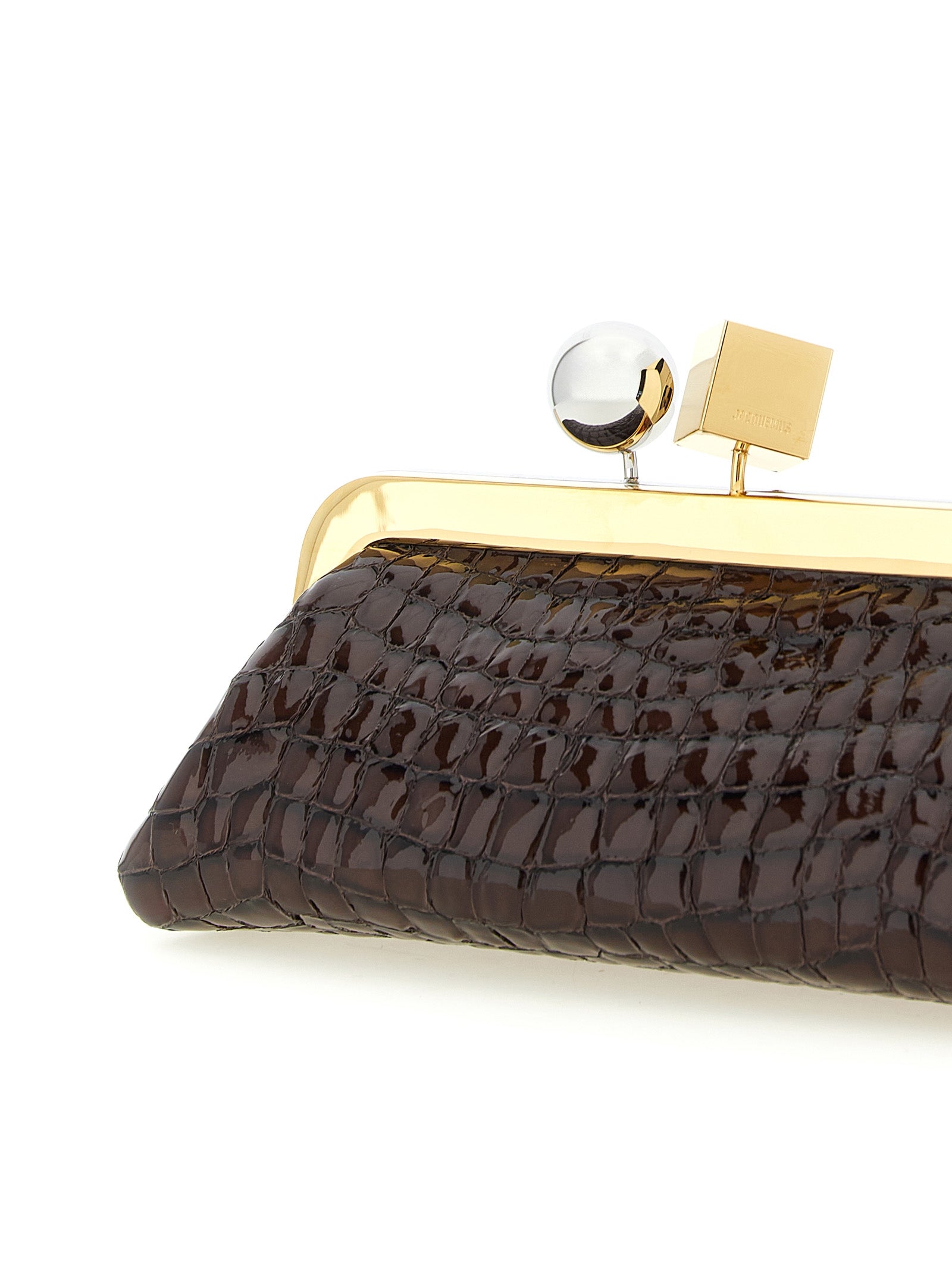 Jacquemus Brown 'La Pochette Salon' Clutch braun
