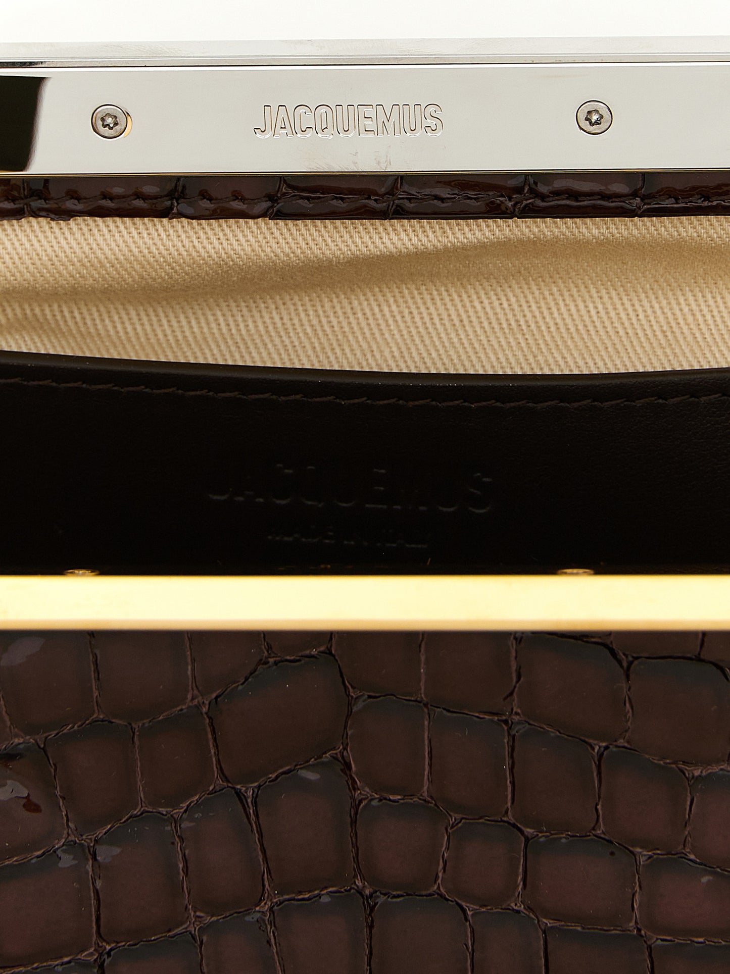 Jacquemus Brown 'La Pochette Salon' Clutch braun