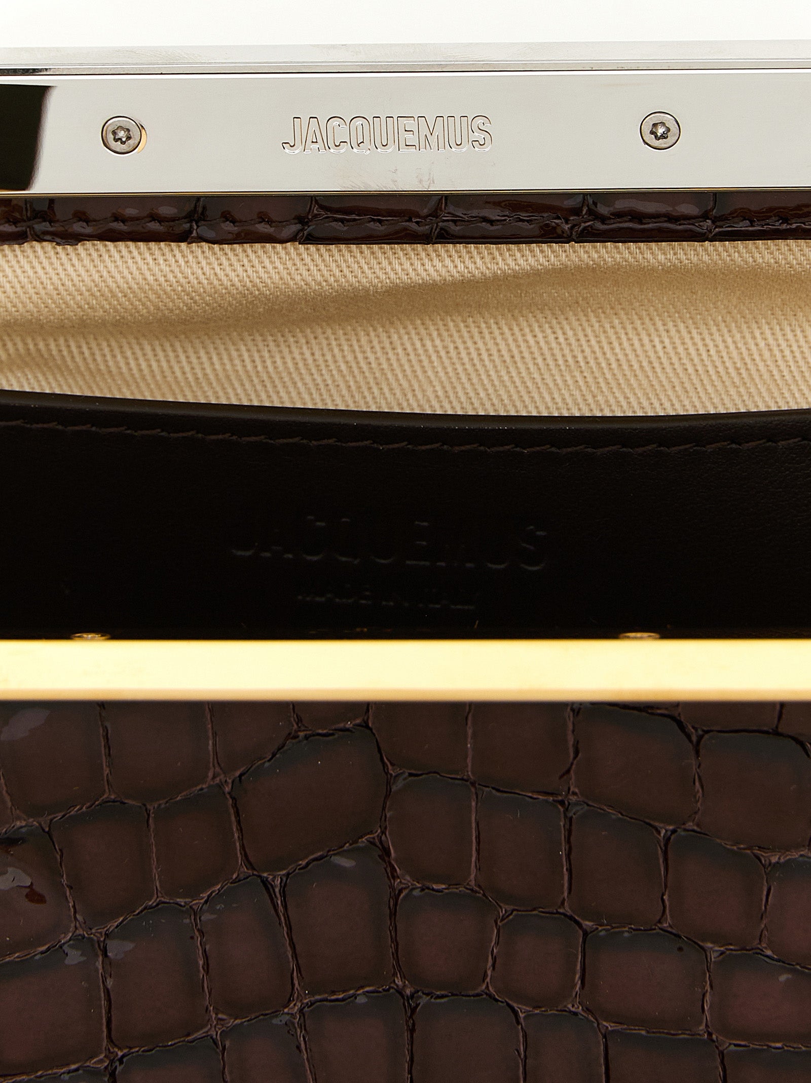 Jacquemus Brown 'La Pochette Salon' Clutch braun
