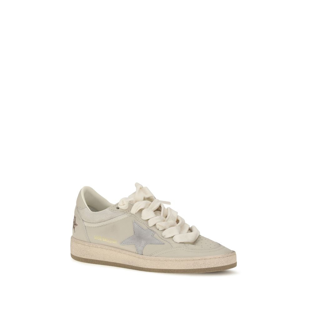 Golden Goose Beige 'Low Top' Sneakers