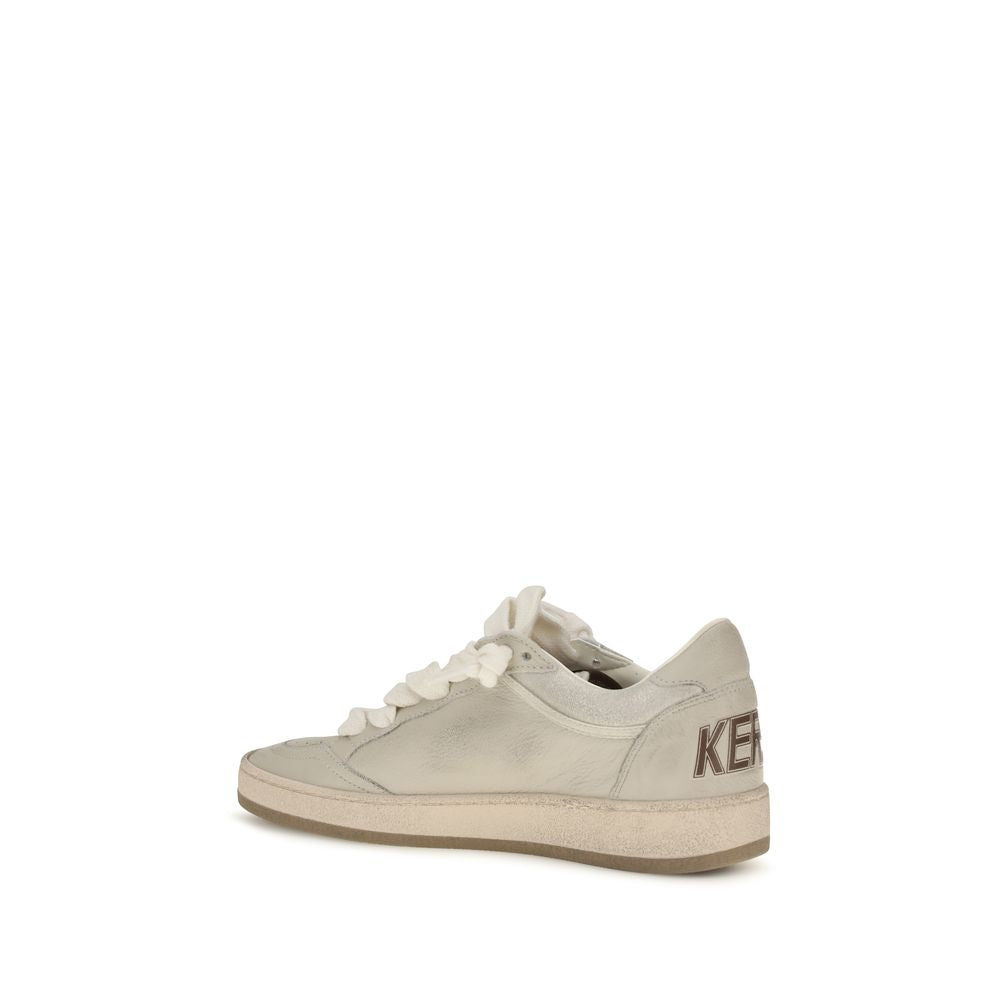 Golden Goose Beige 'Low Top' Sneakers