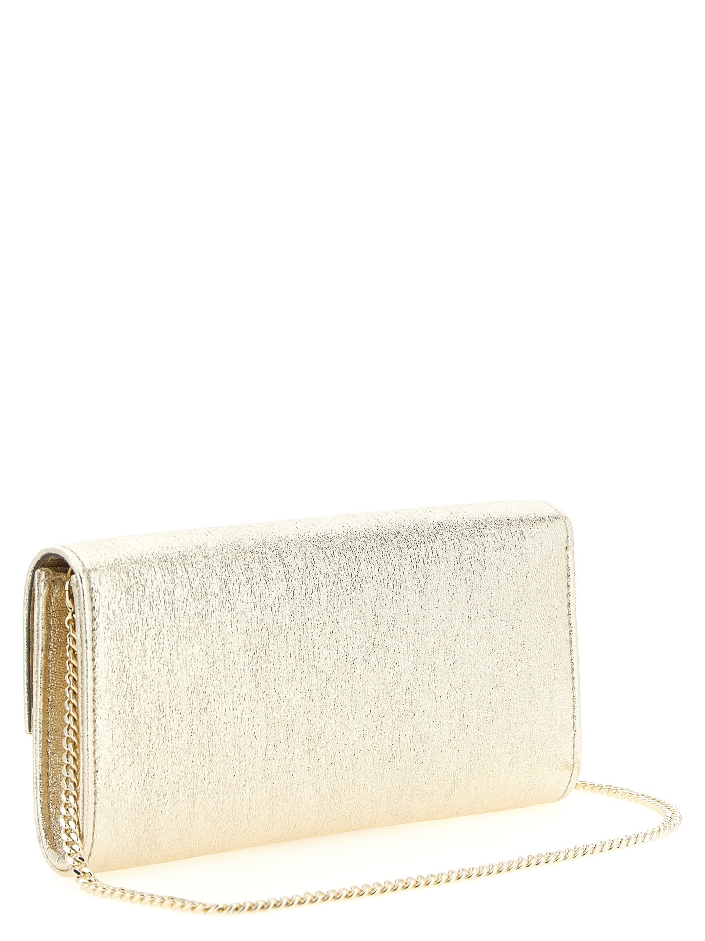 Jimmy Choo Gold 'Emmie' Shoulder Bag