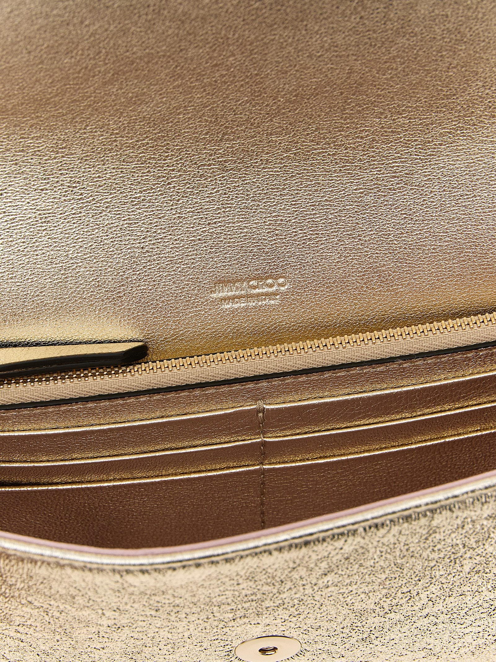 Jimmy Choo Gold 'Emmie' Shoulder Bag
