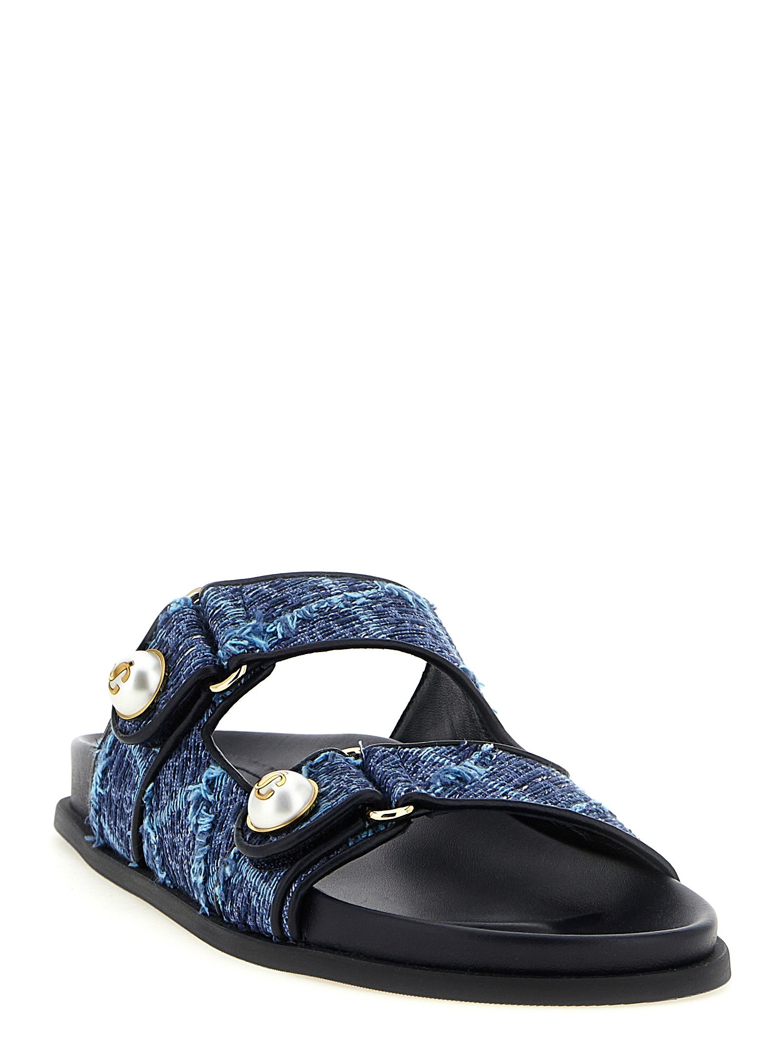 Jimmy Choo Blue 'Fayence' Sandals blau