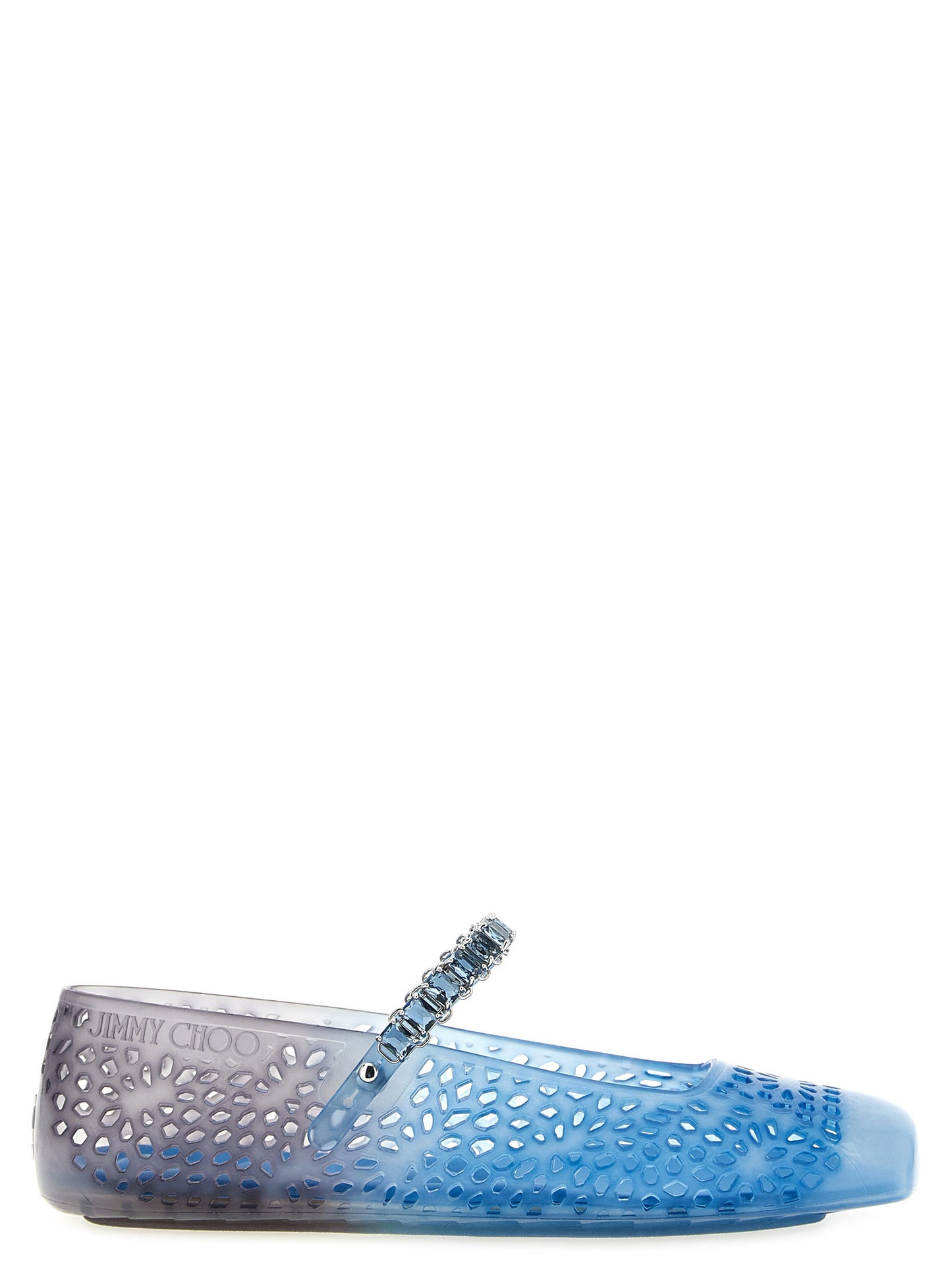 Jimmy Choo Blue 'The Jelly' Flats blau