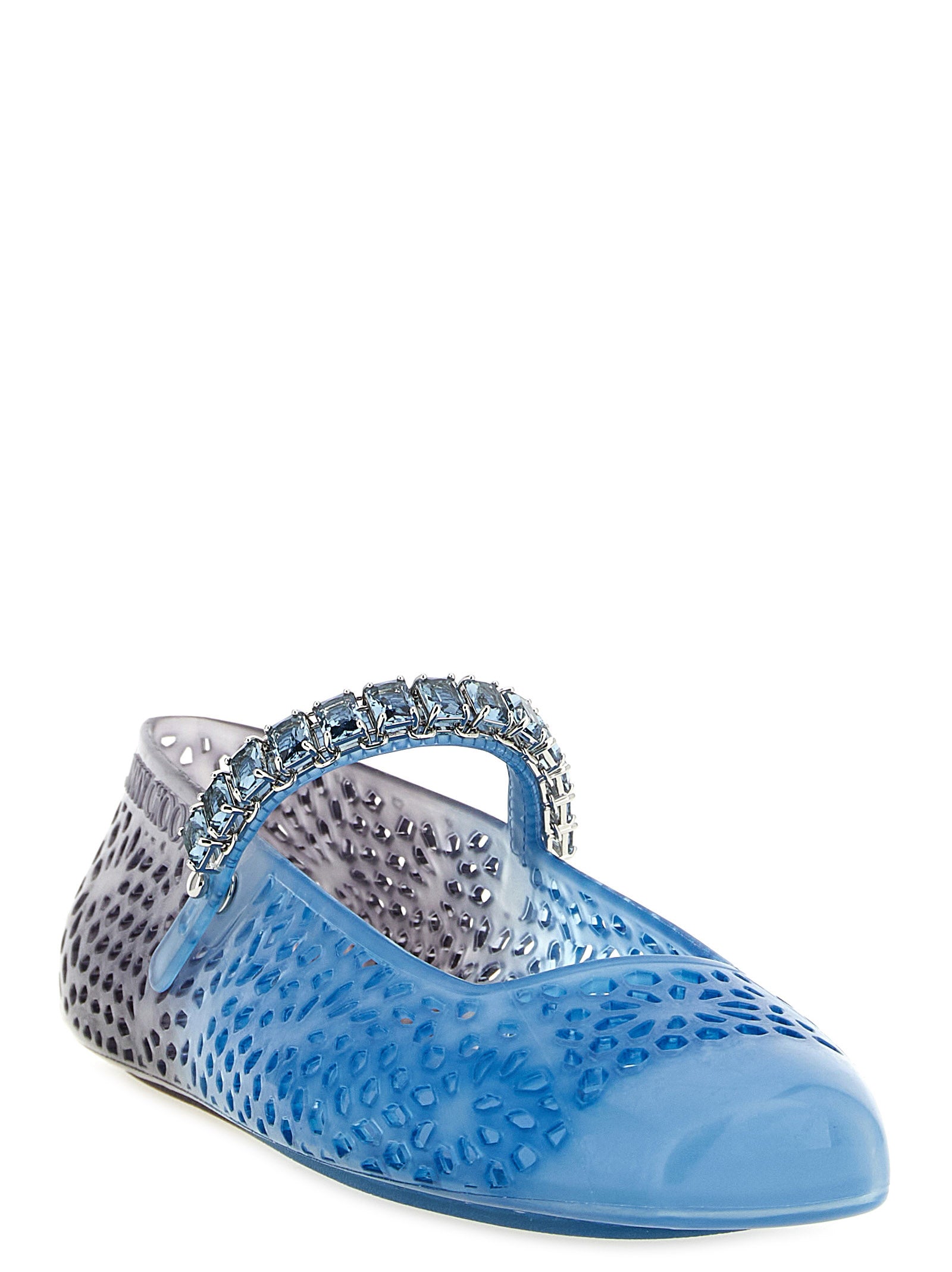 Jimmy Choo Blue 'The Jelly' Flats blau