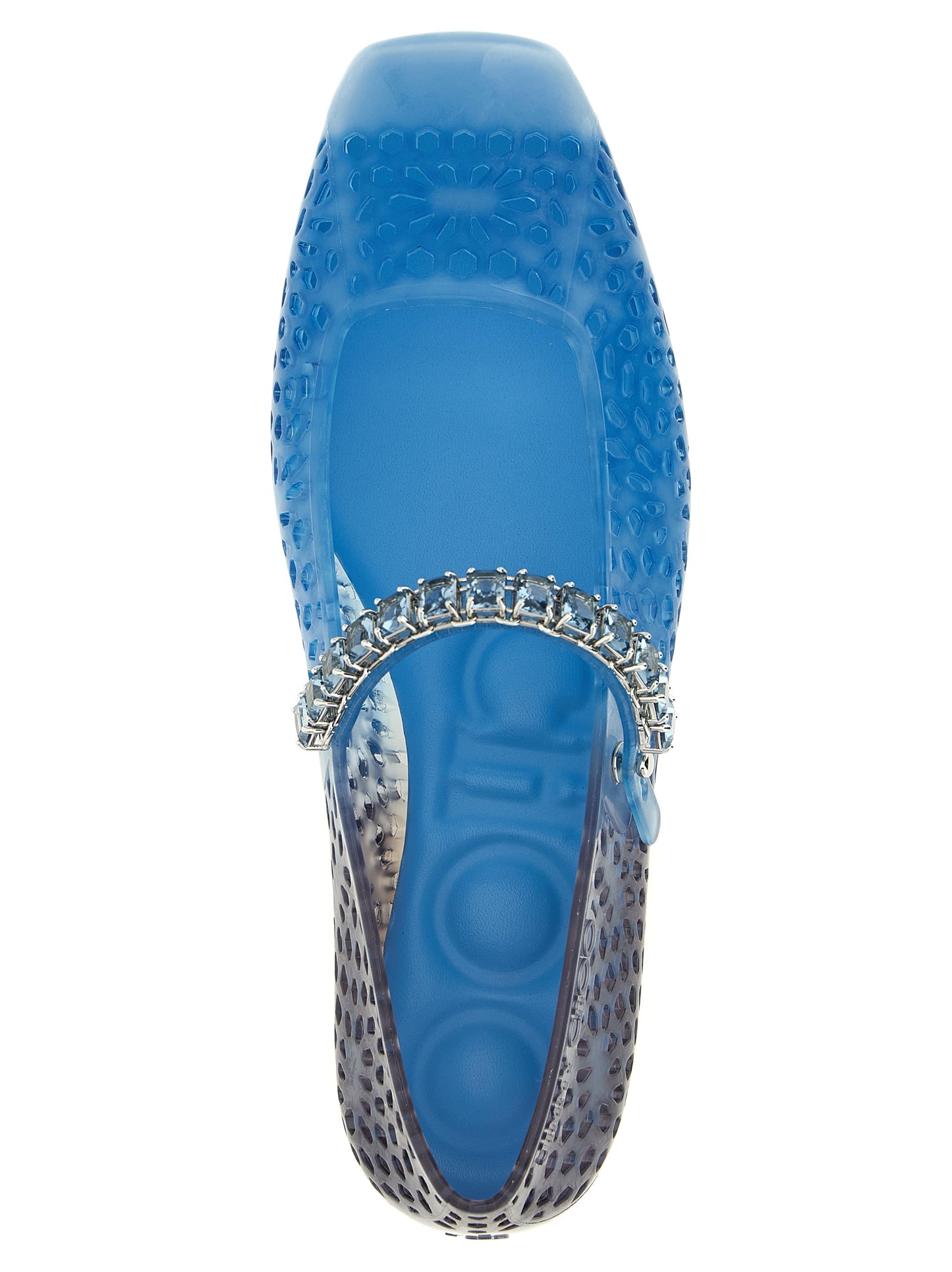 Jimmy Choo Blue 'The Jelly' Flats blau