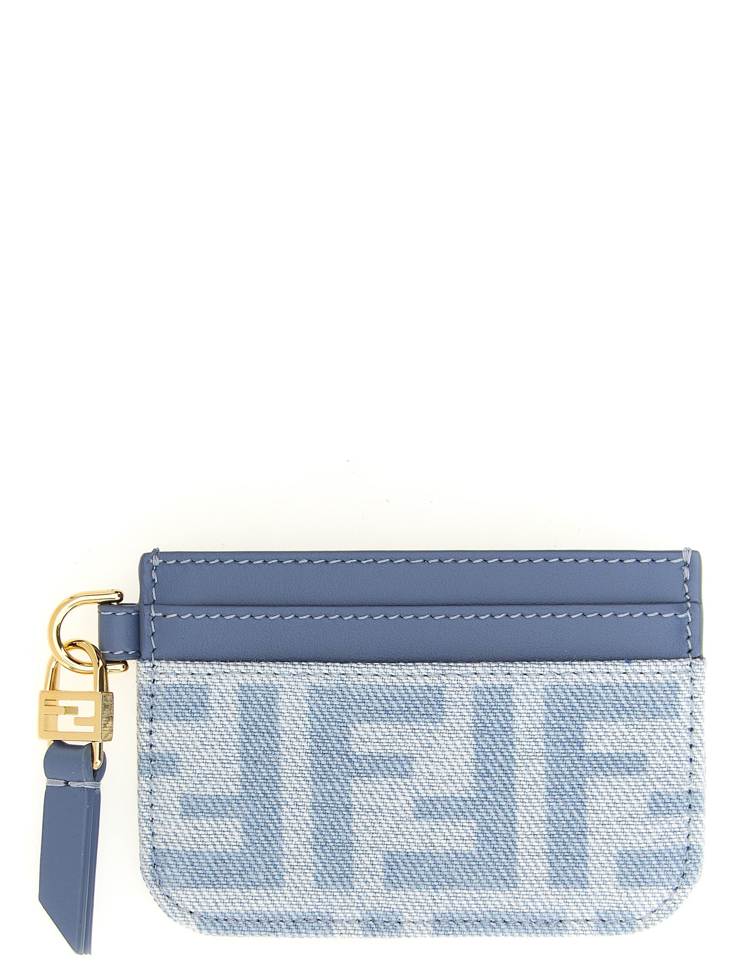 Fendi Blue 'Baguette' Cardholder blau