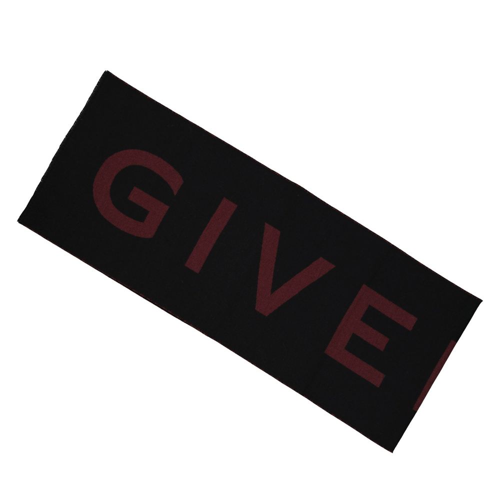 Givenchy Black Virgin Wool Scarf Curated Luxury Accessories by Orvyn
