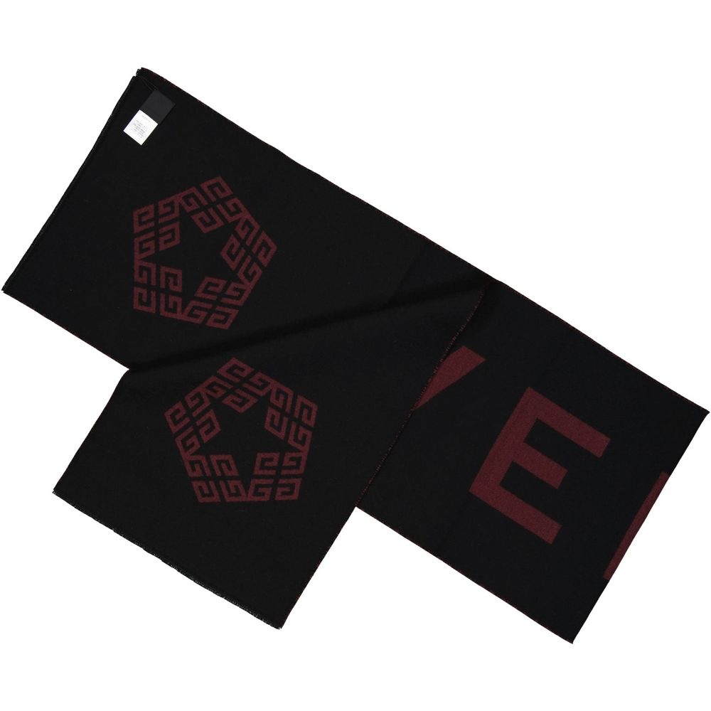 Givenchy Black Virgin Wool Scarf Curated Luxury Accessories by Orvyn