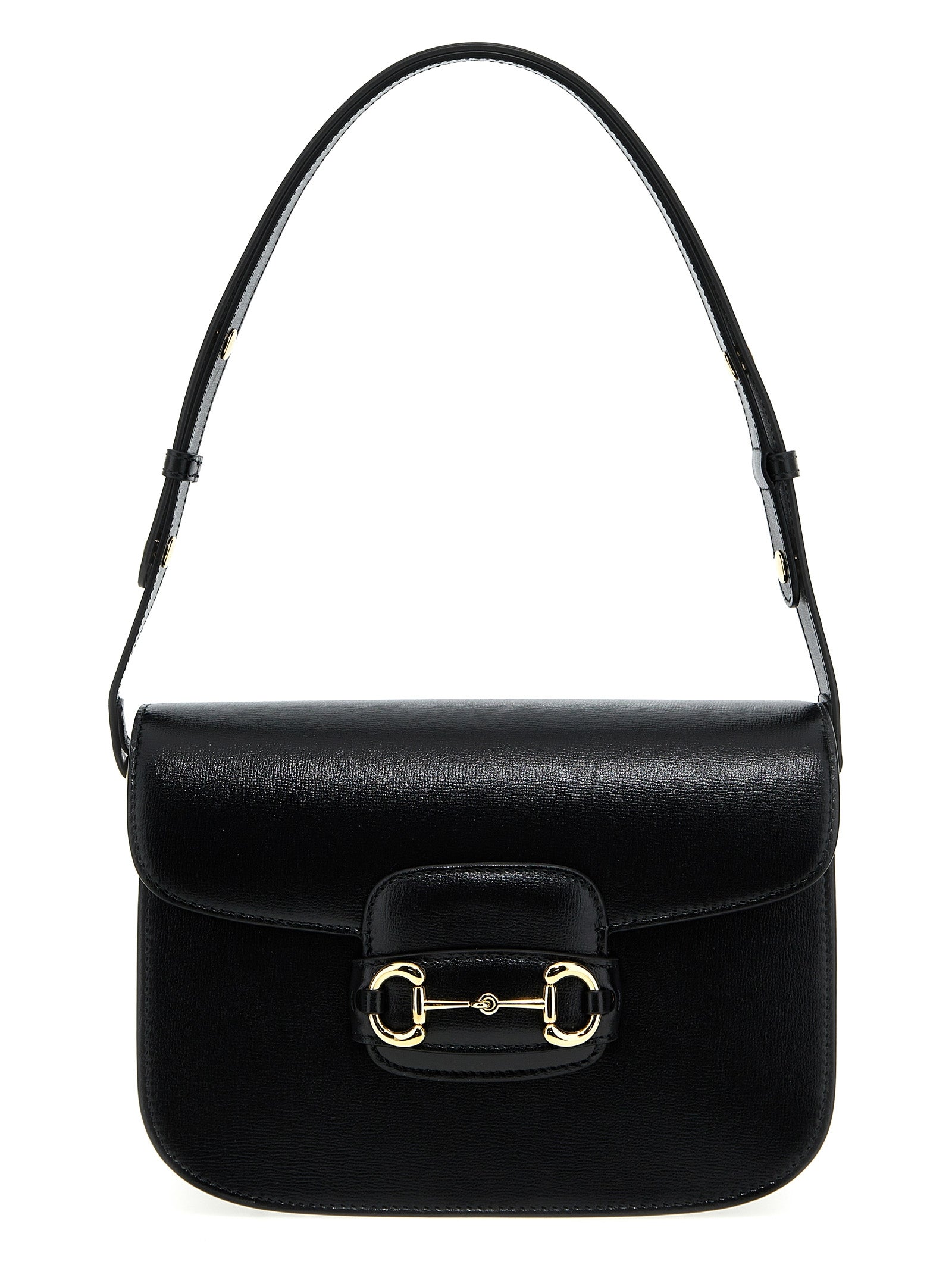 Gucci Black Leather Shoulder Bag schwarz