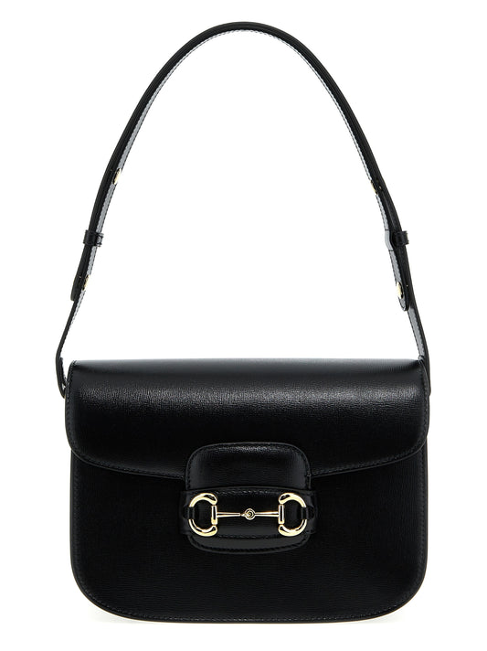 Gucci Black Leather Shoulder Bag schwarz