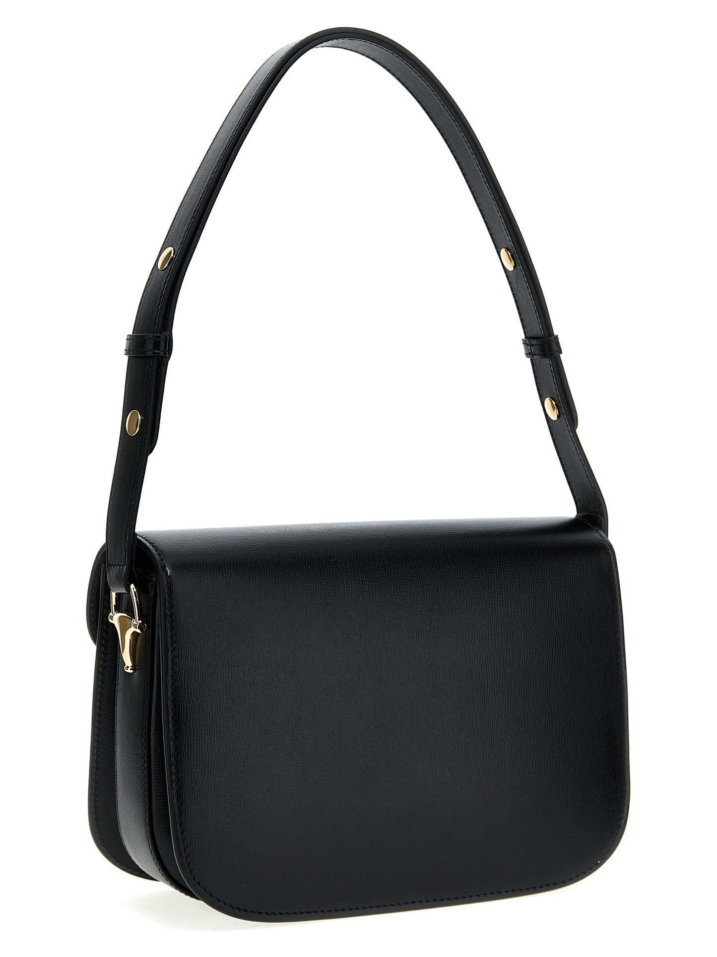 Gucci Black Leather Shoulder Bag schwarz