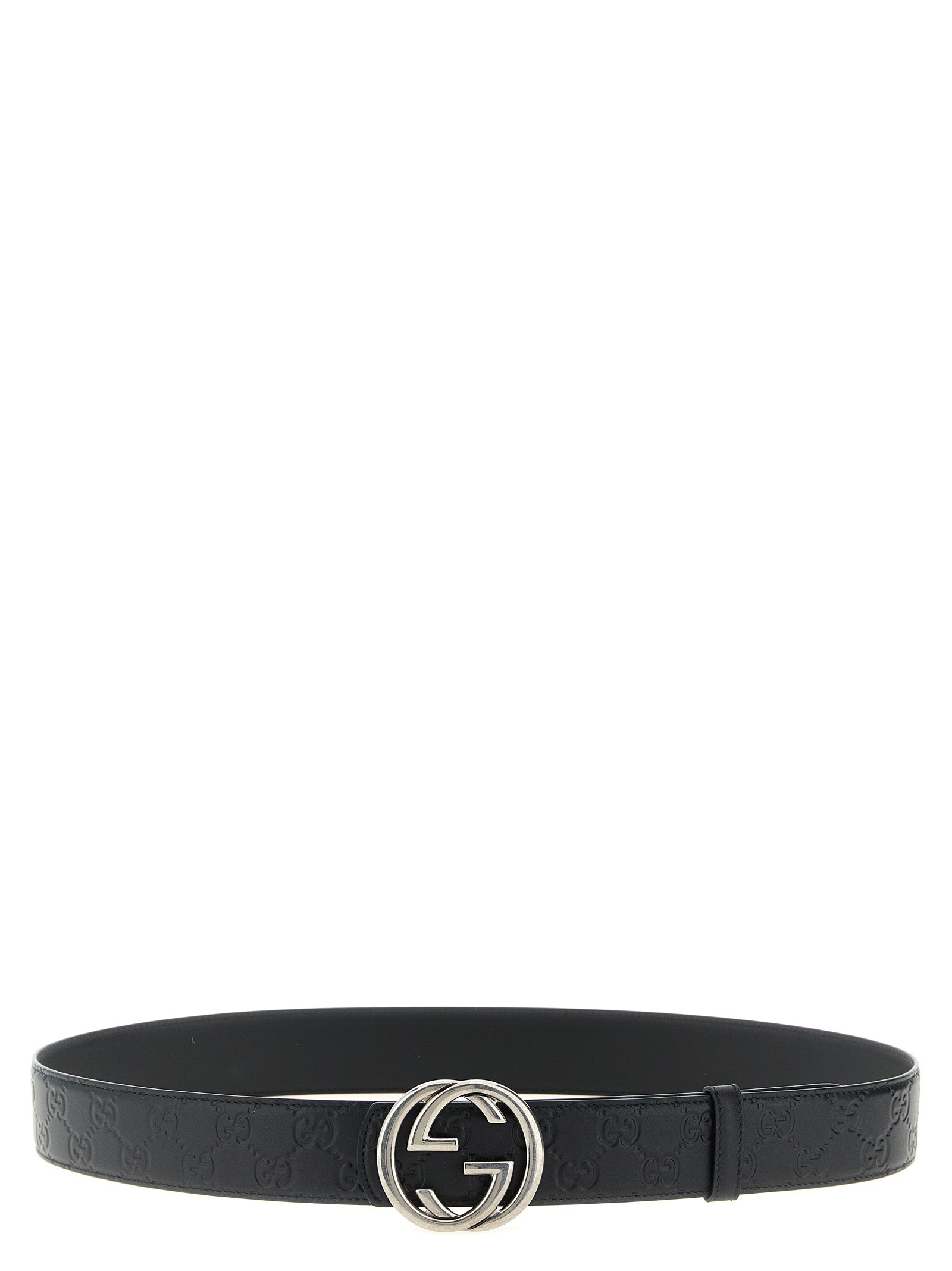 Gucci Black 'Incrocio GG' Belt schwarz