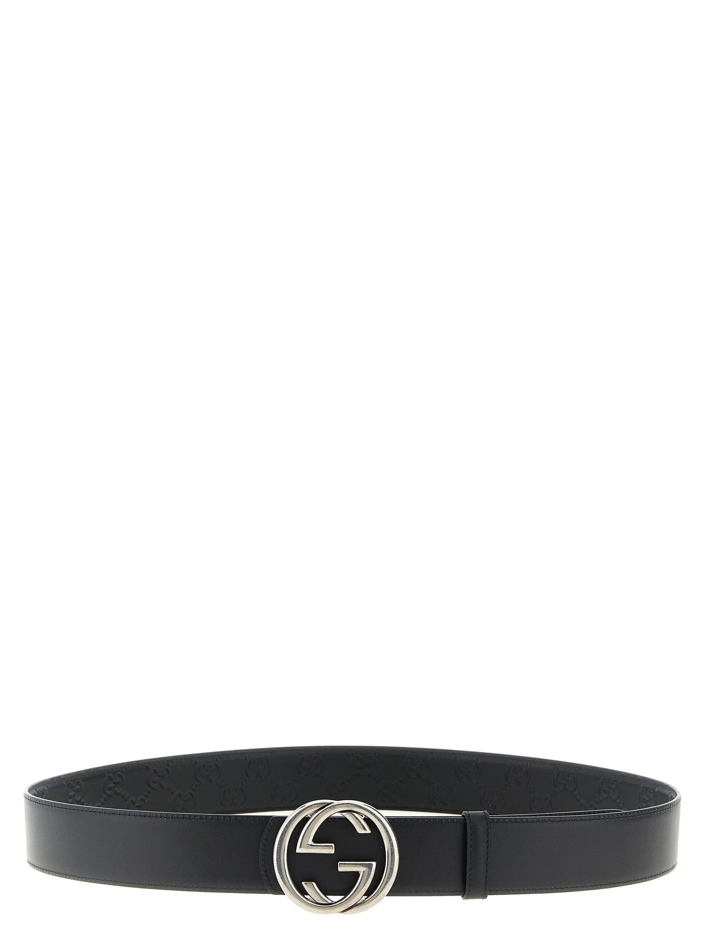 Gucci Black 'Incrocio GG' Belt schwarz