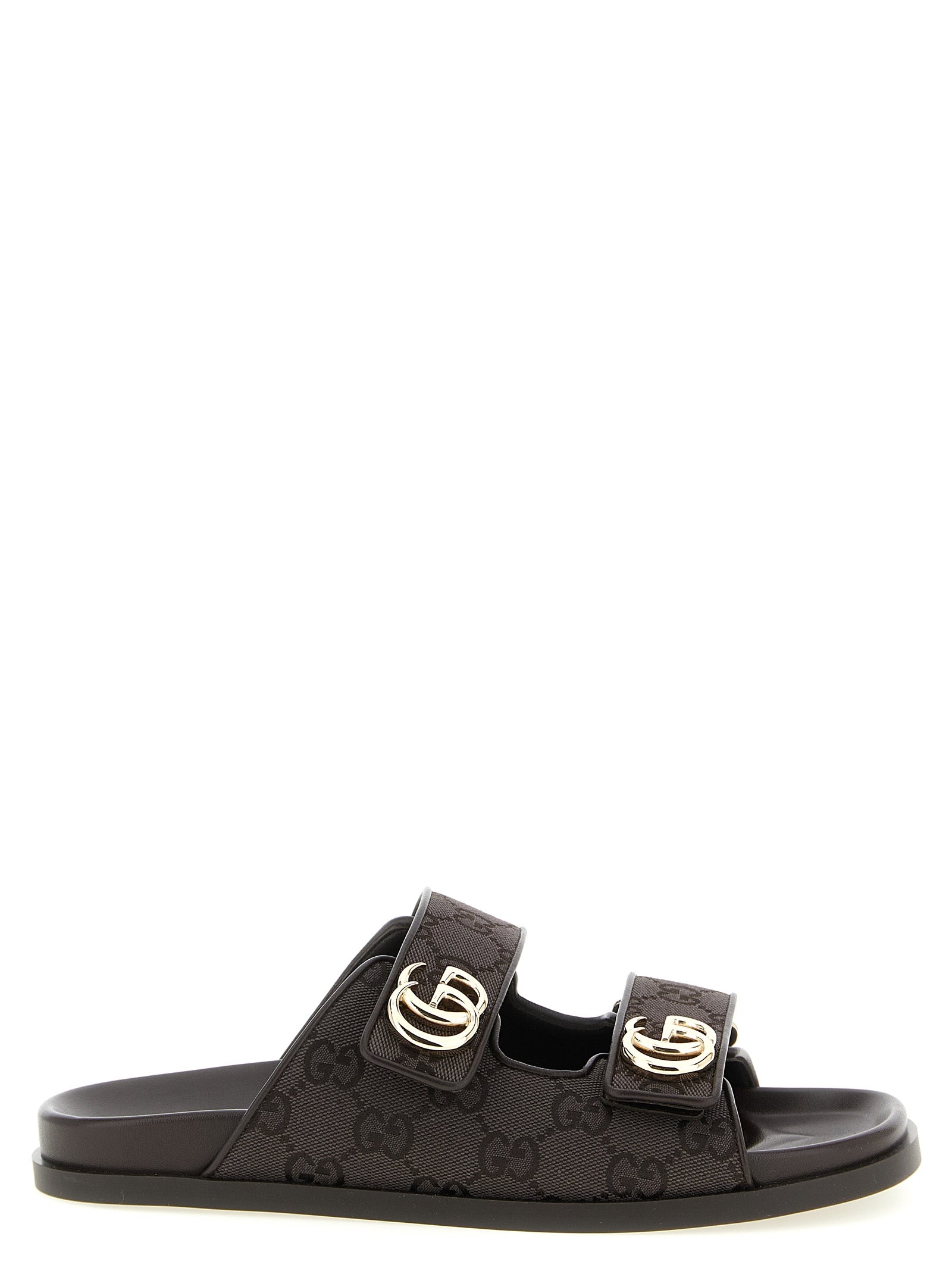 Gucci Brown 'Doppia G' Slides braun
