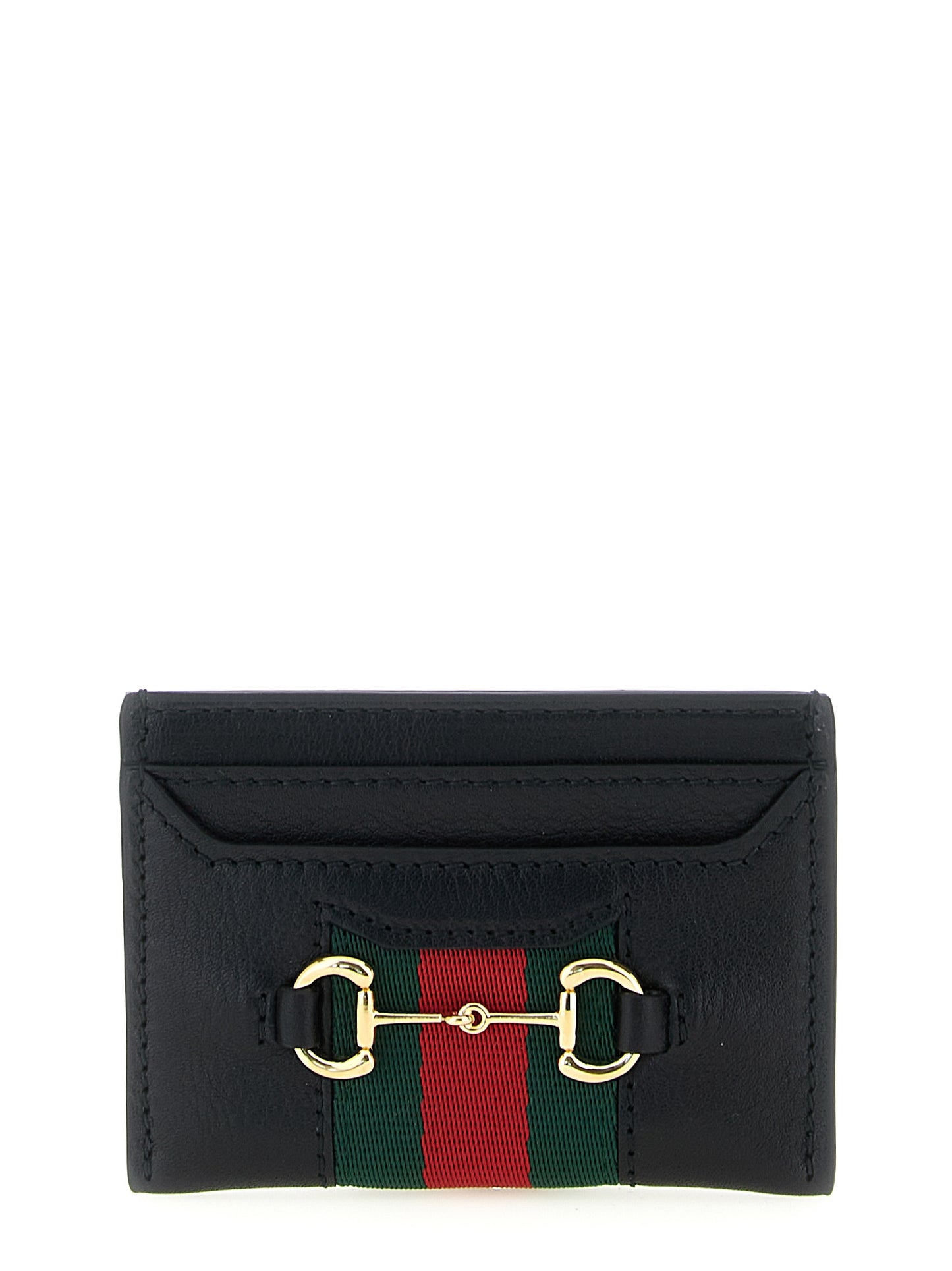 Gucci Black 'Nastro Web' Cardholder schwarz