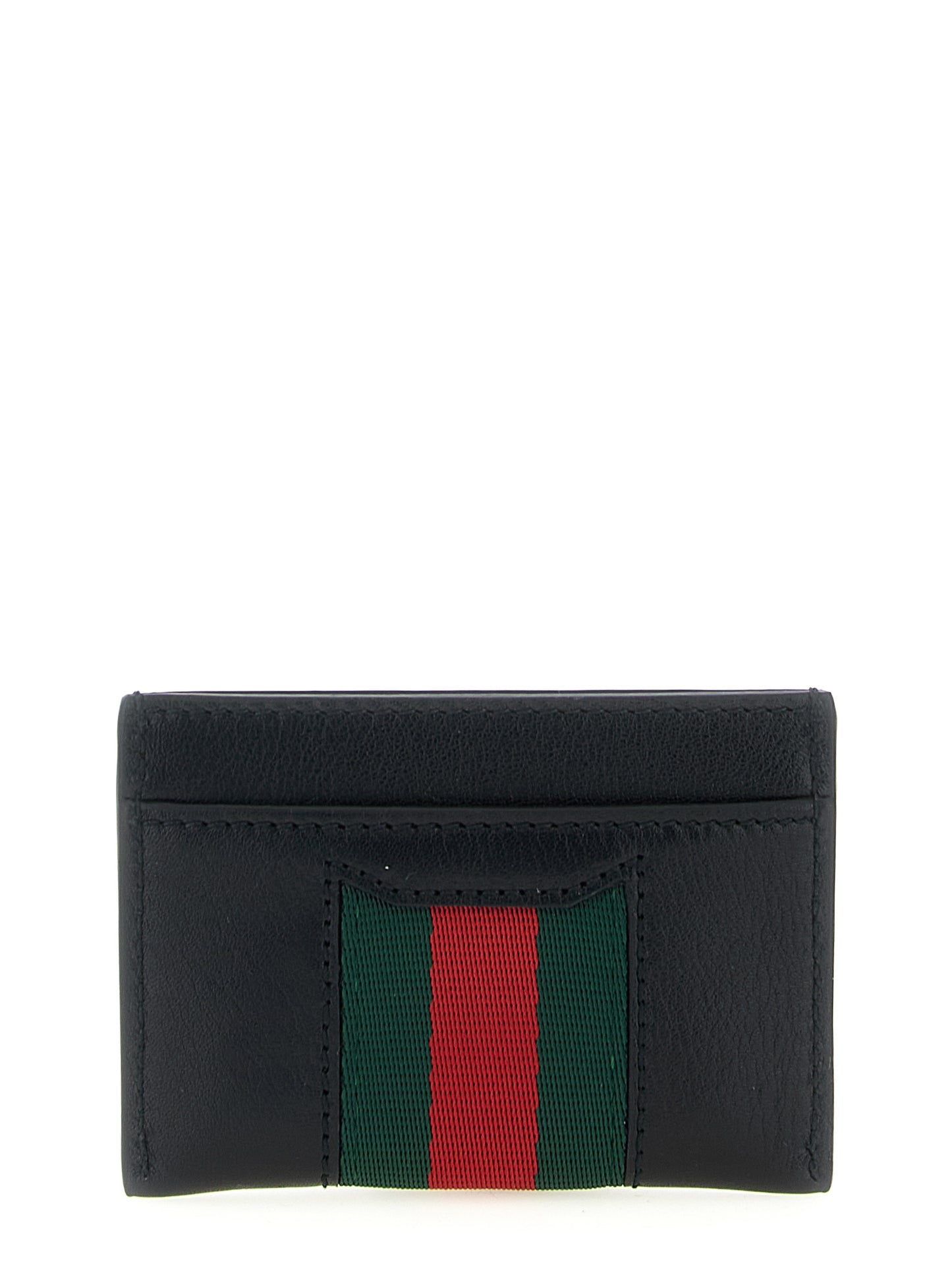 Gucci Black 'Nastro Web' Cardholder schwarz