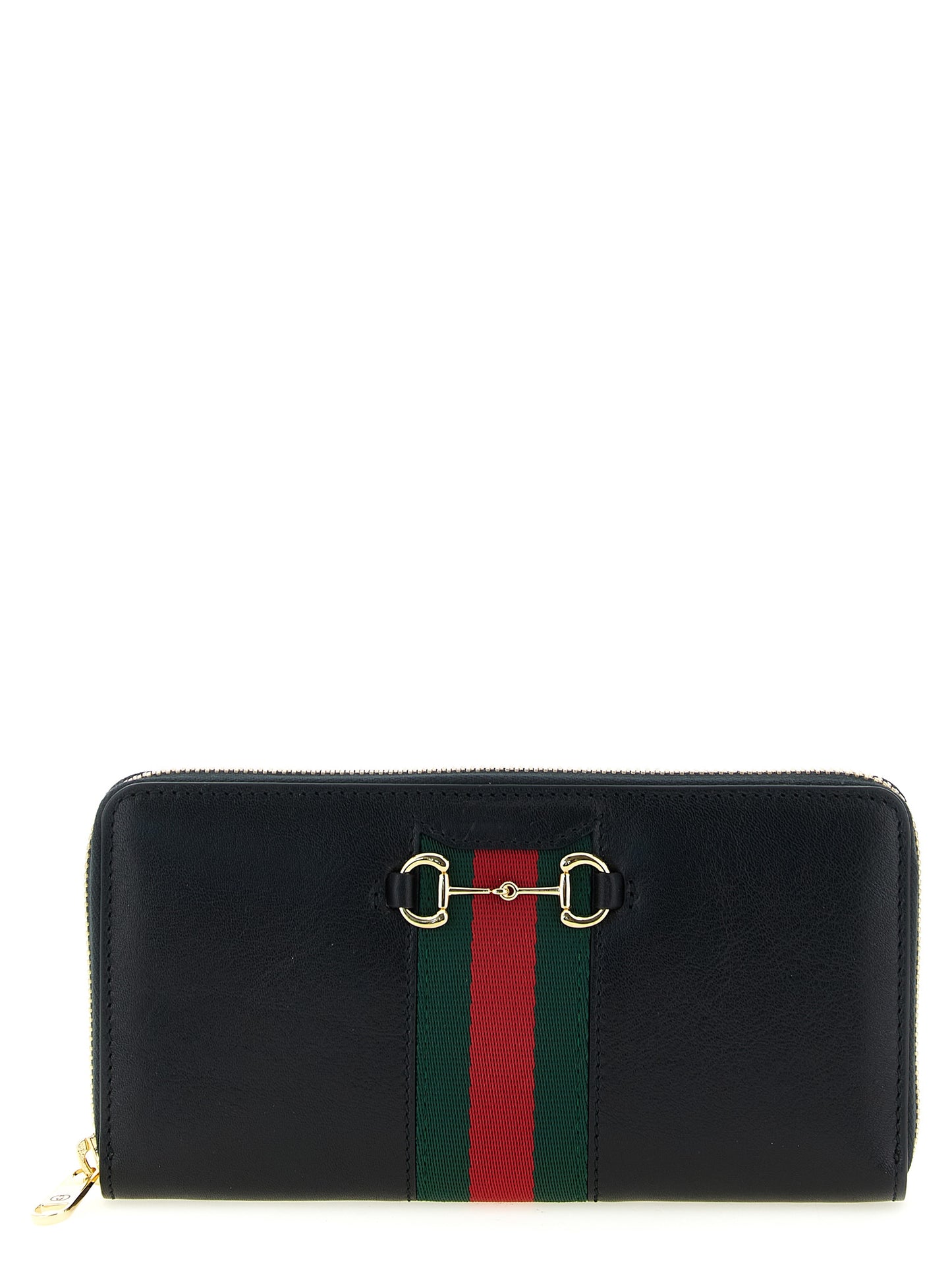 Gucci Black 'Nastro Web' Wallet schwarz