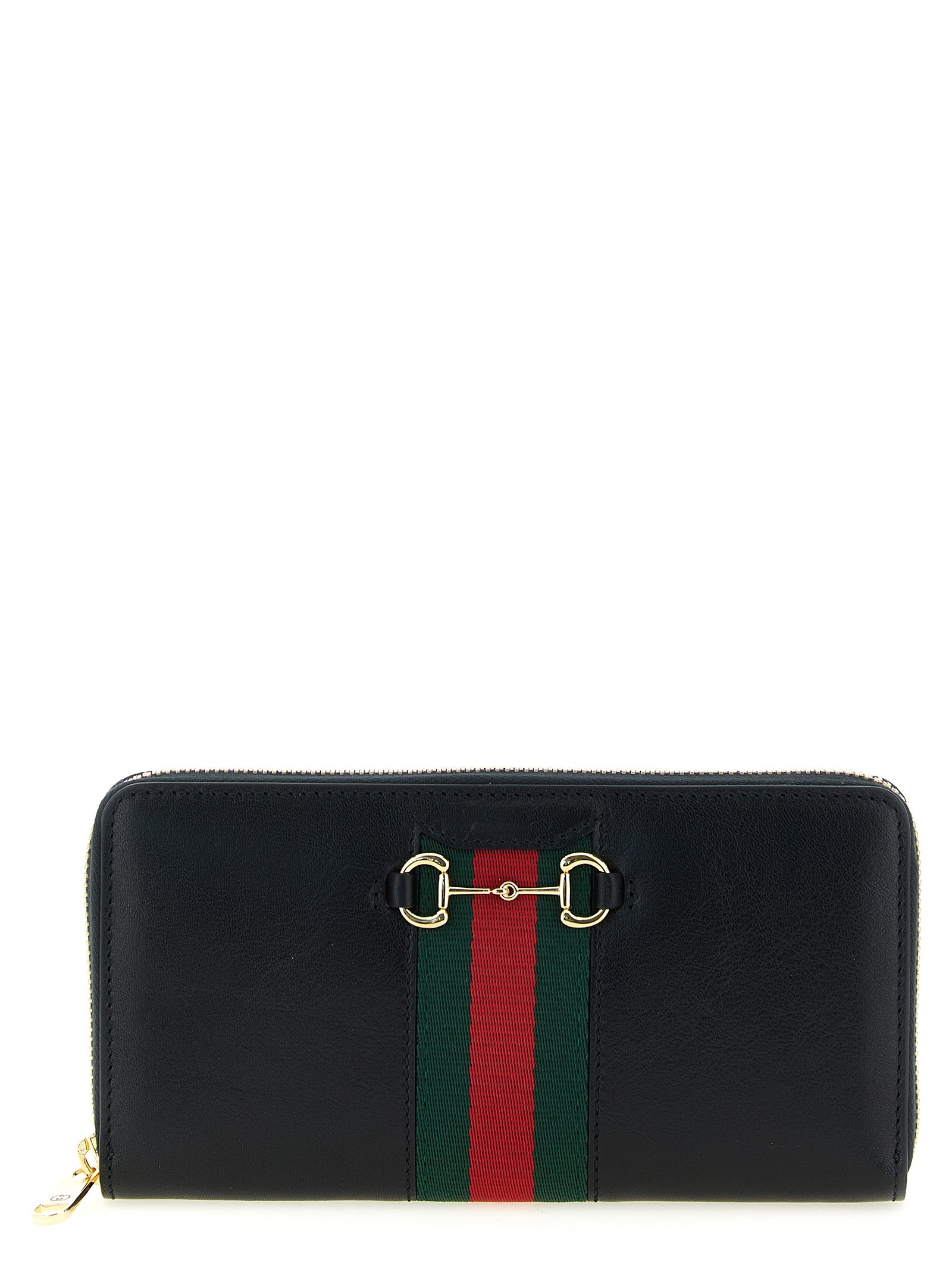 Gucci Black 'Nastro Web' Wallet schwarz