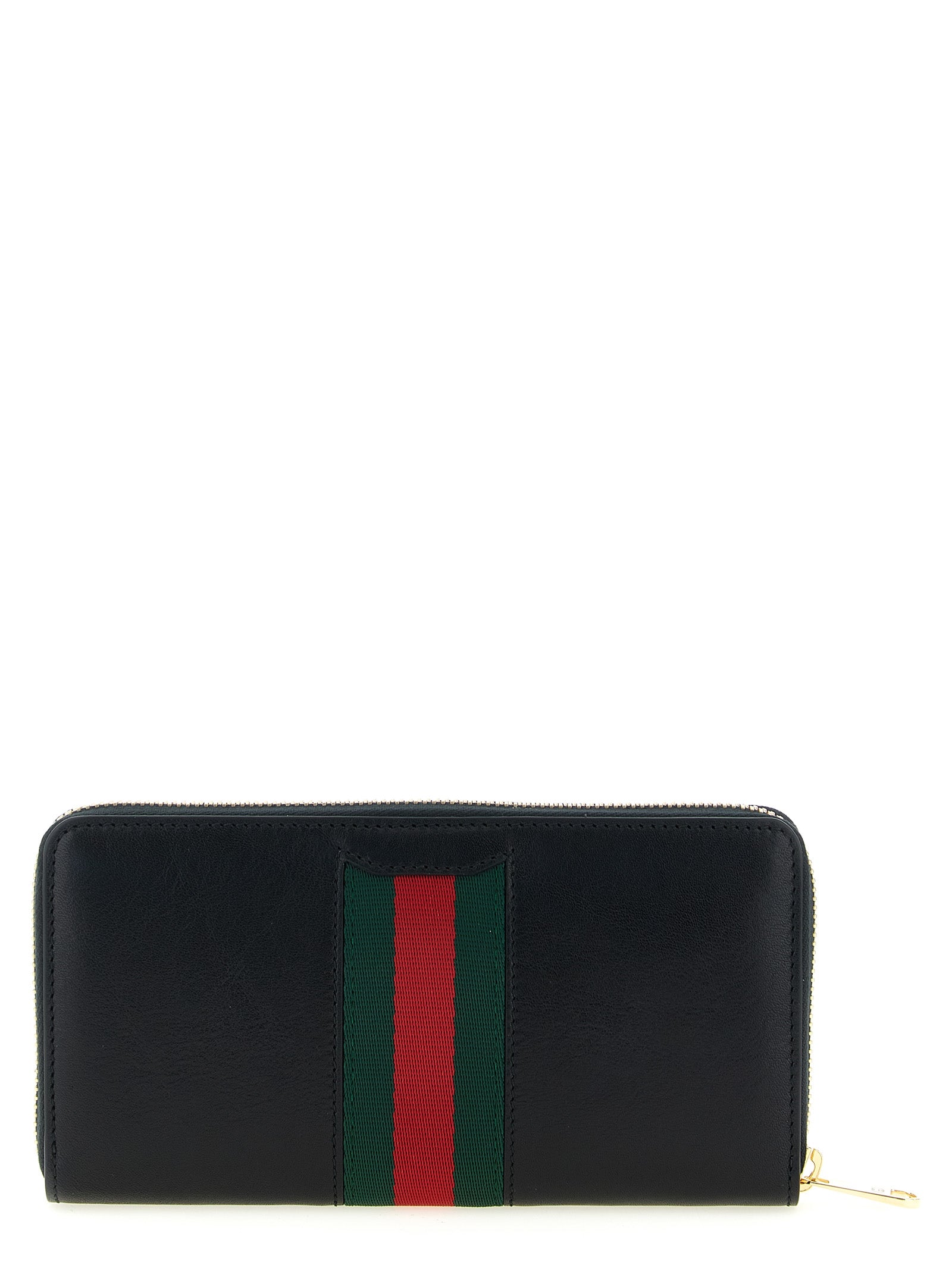 Gucci Black 'Nastro Web' Wallet schwarz