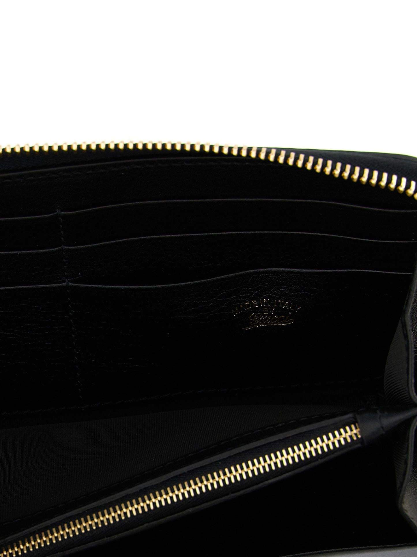 Gucci Black 'Nastro Web' Wallet schwarz