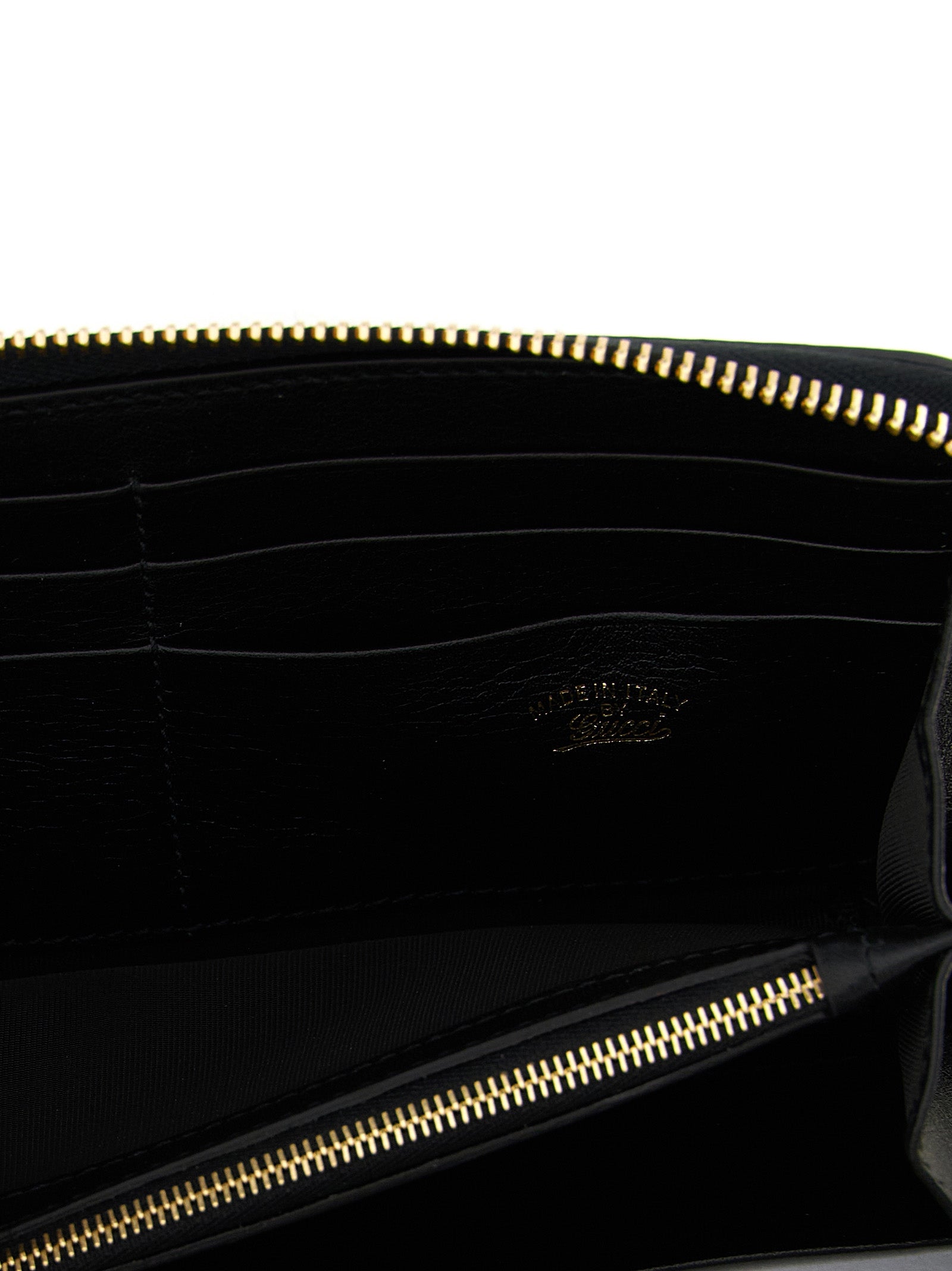 Gucci Black 'Nastro Web' Wallet schwarz
