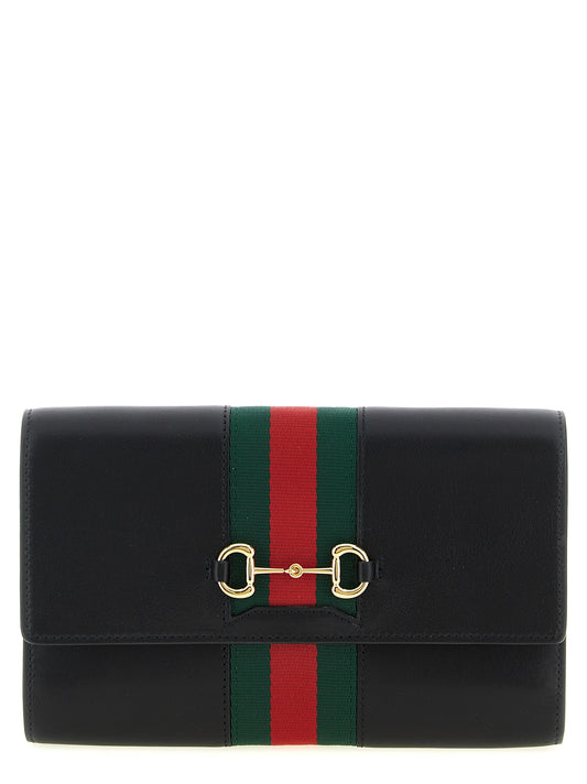 Gucci Black 'Morsetto' Wallet schwarz
