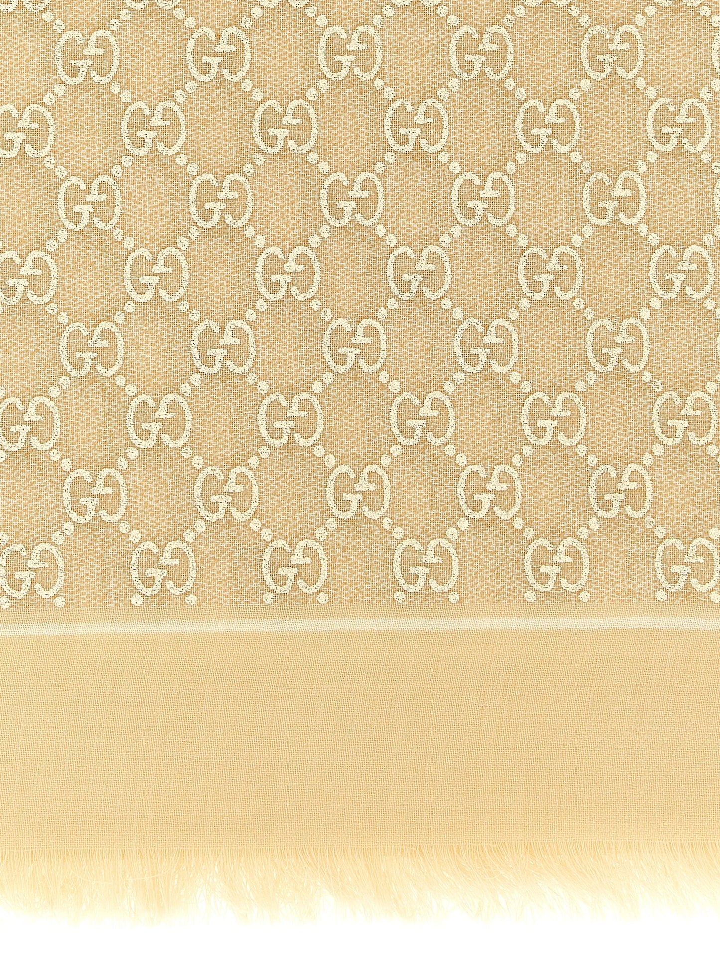 Gucci Beige Wool Scarf